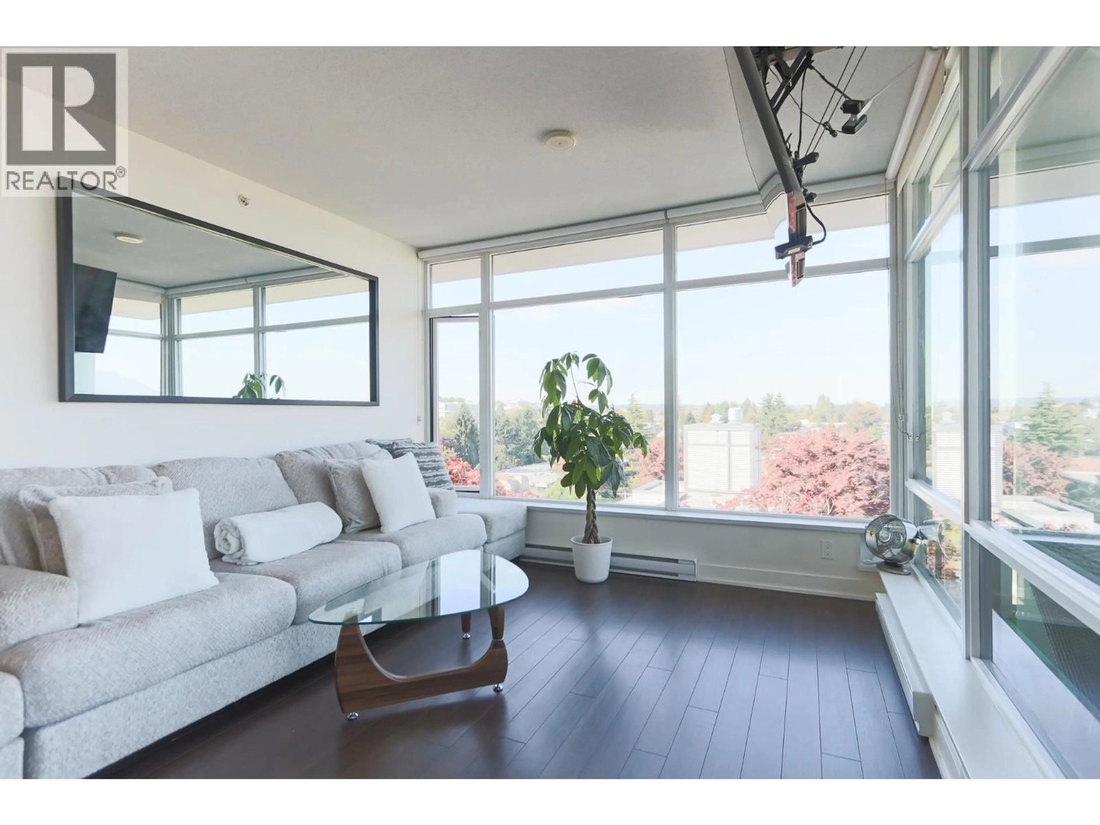 Living room with furniture, wood/laminate floor for 1107 - 1777 7TH AVENUE, Vancouver British Columbia V6J0E5