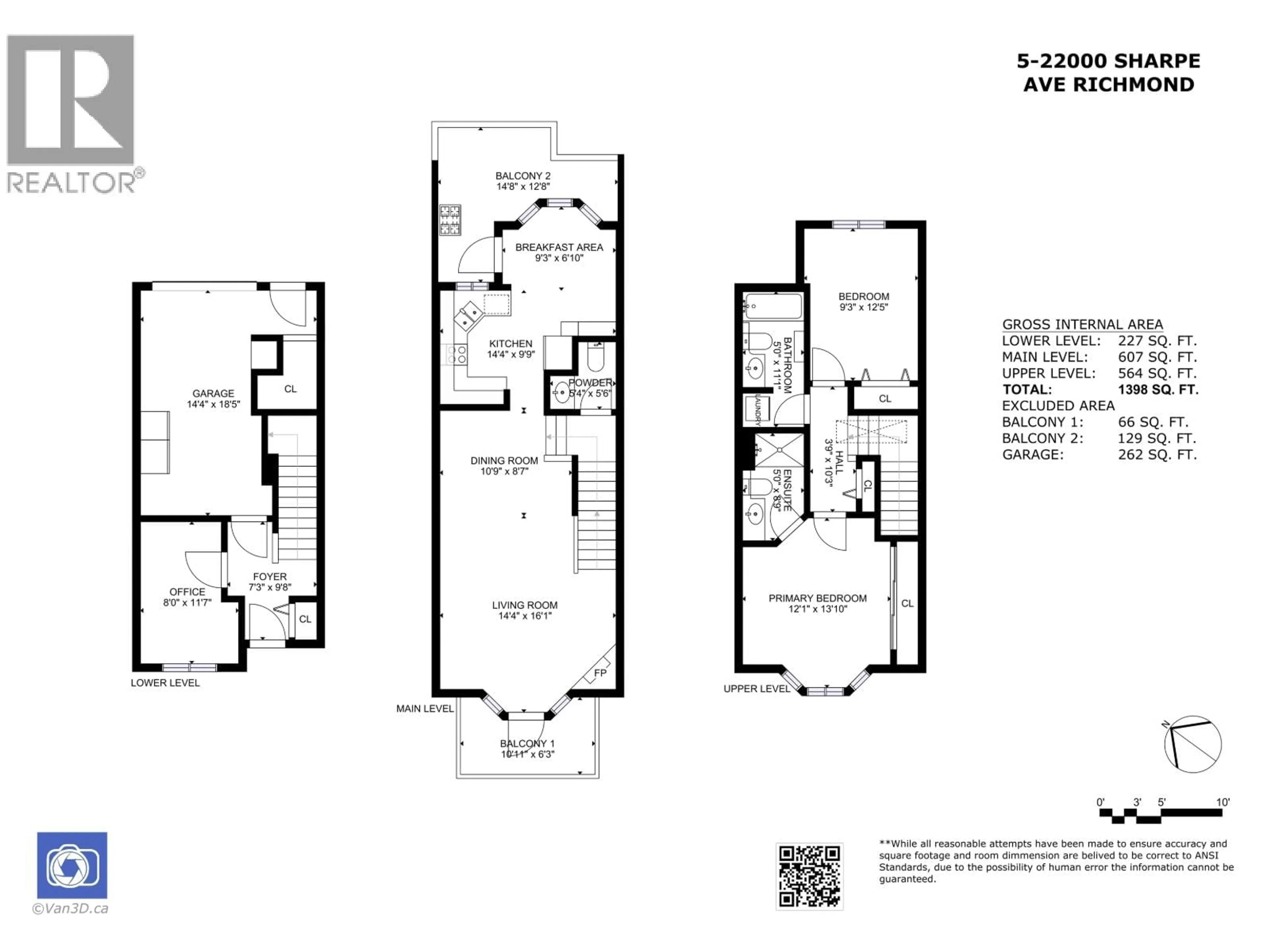 Floor plan for 5 - 22000 SHARPE AVENUE, Richmond British Columbia V6V2V5