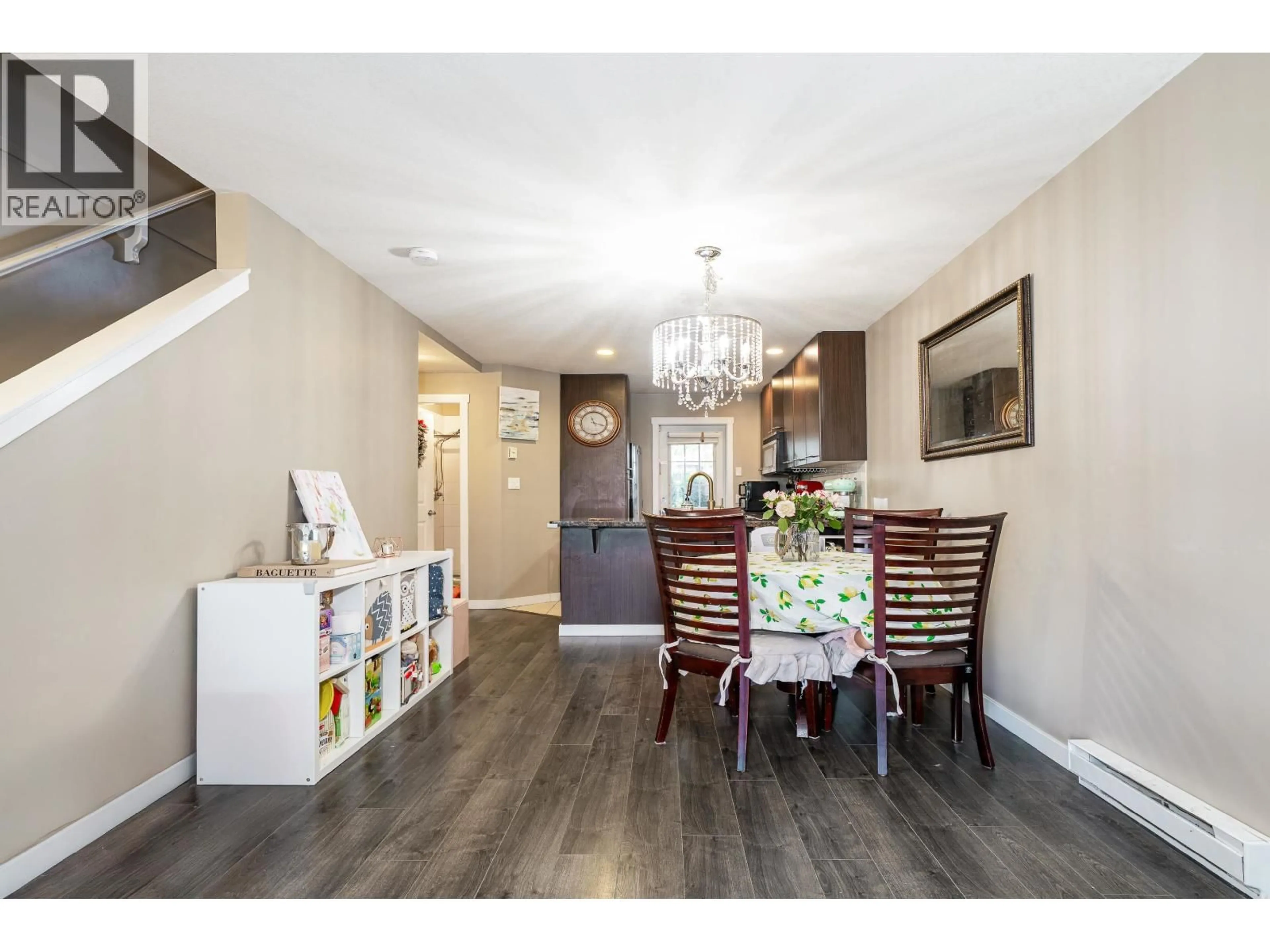 Dining room, wood/laminate floor for 45 - 7370 STRIDE AVENUE, Burnaby British Columbia V3N5E6