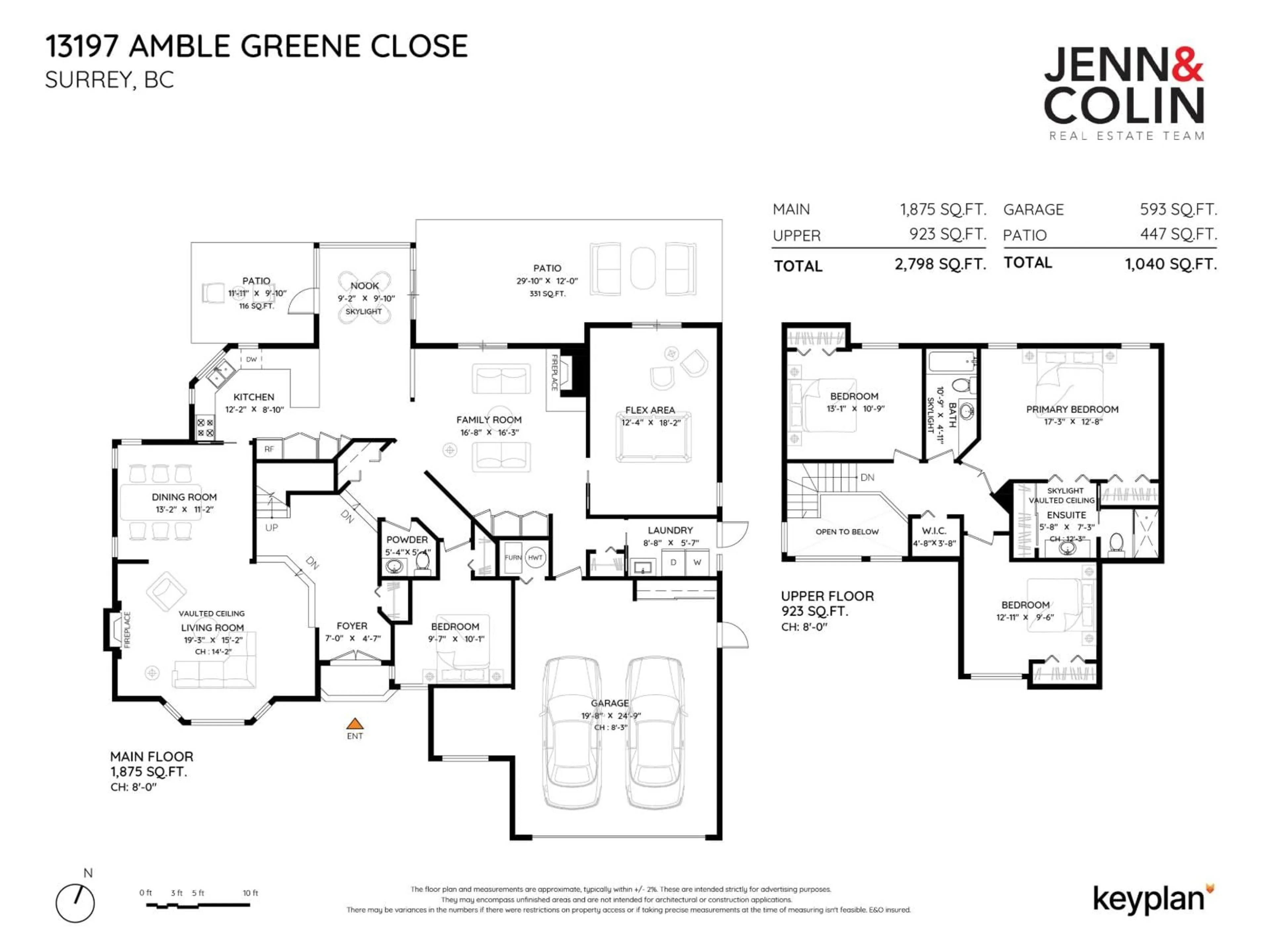 Floor plan for 13197 AMBLE GREENE, Surrey British Columbia V4A6P9