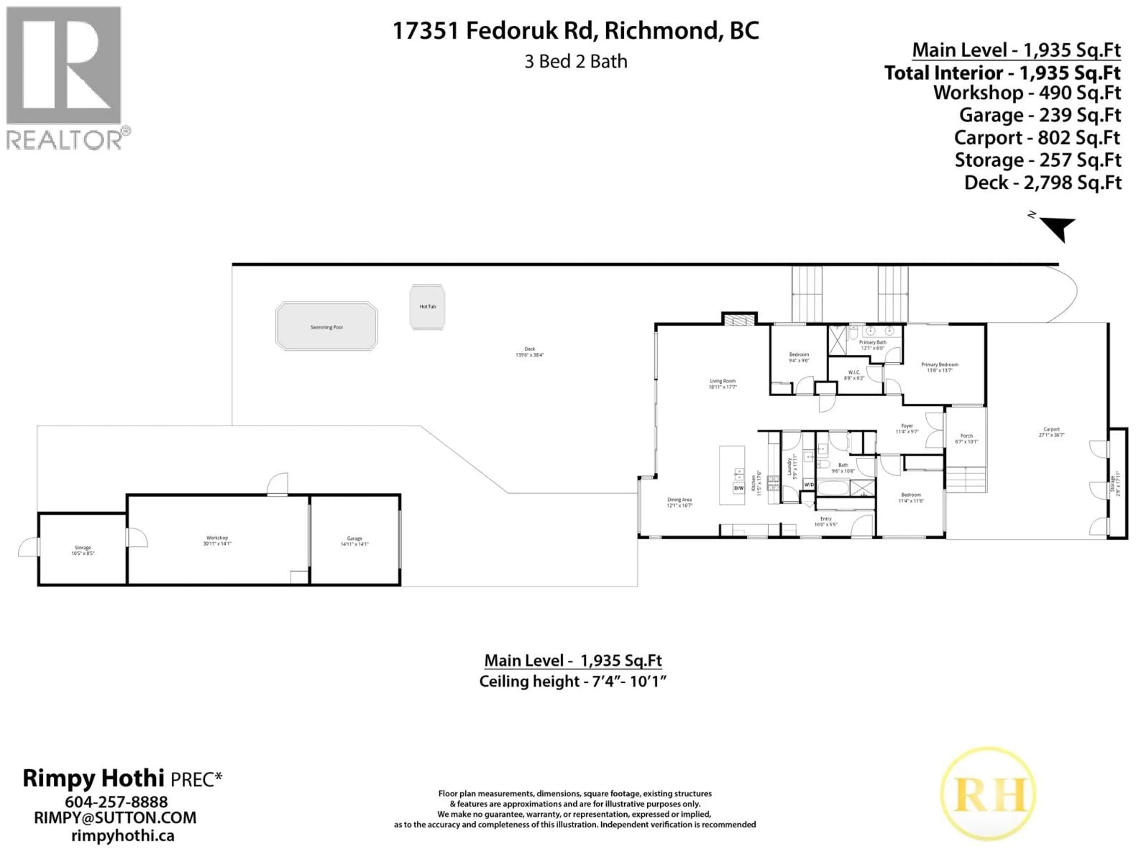 Floor plan for 17351 FEDORUK ROAD, Richmond British Columbia V6V1C6