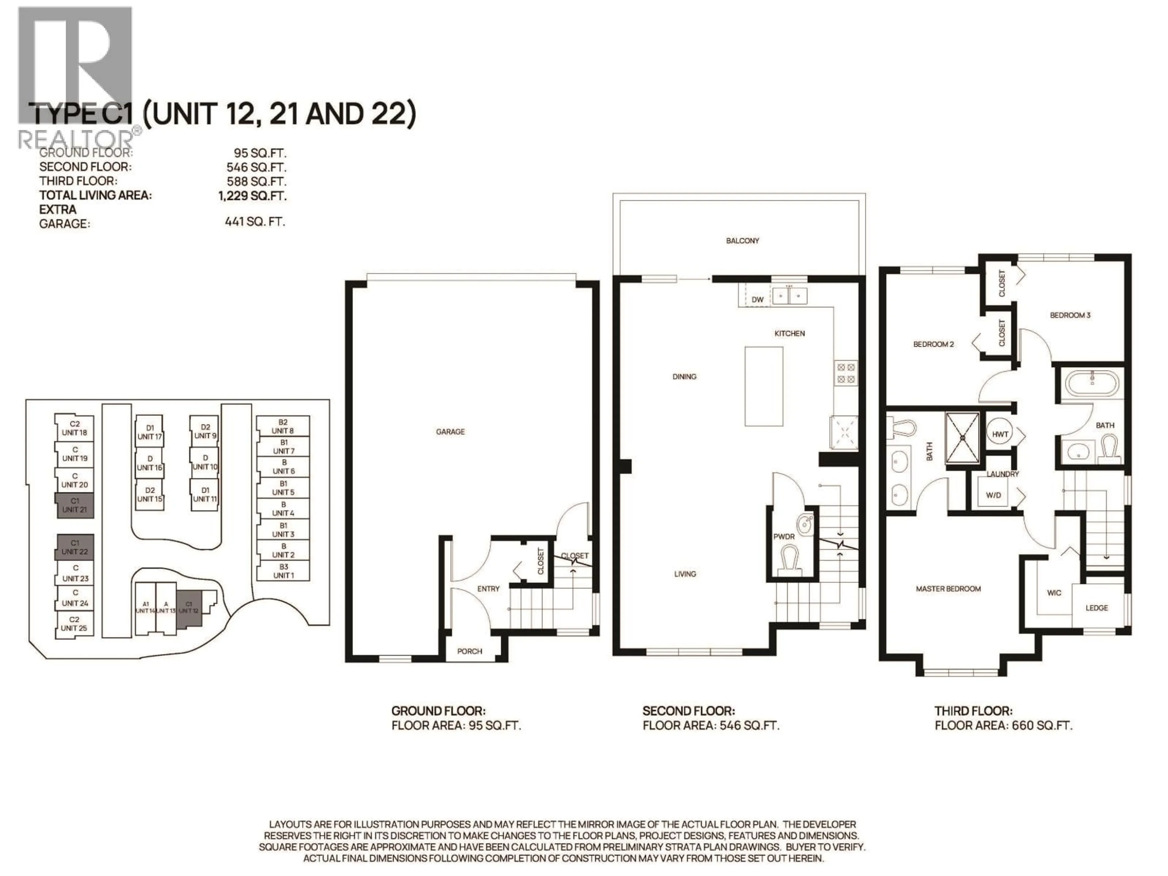 Floor plan for 21 - 22811 MCLEAN AVENUE, Richmond British Columbia V6V0B8