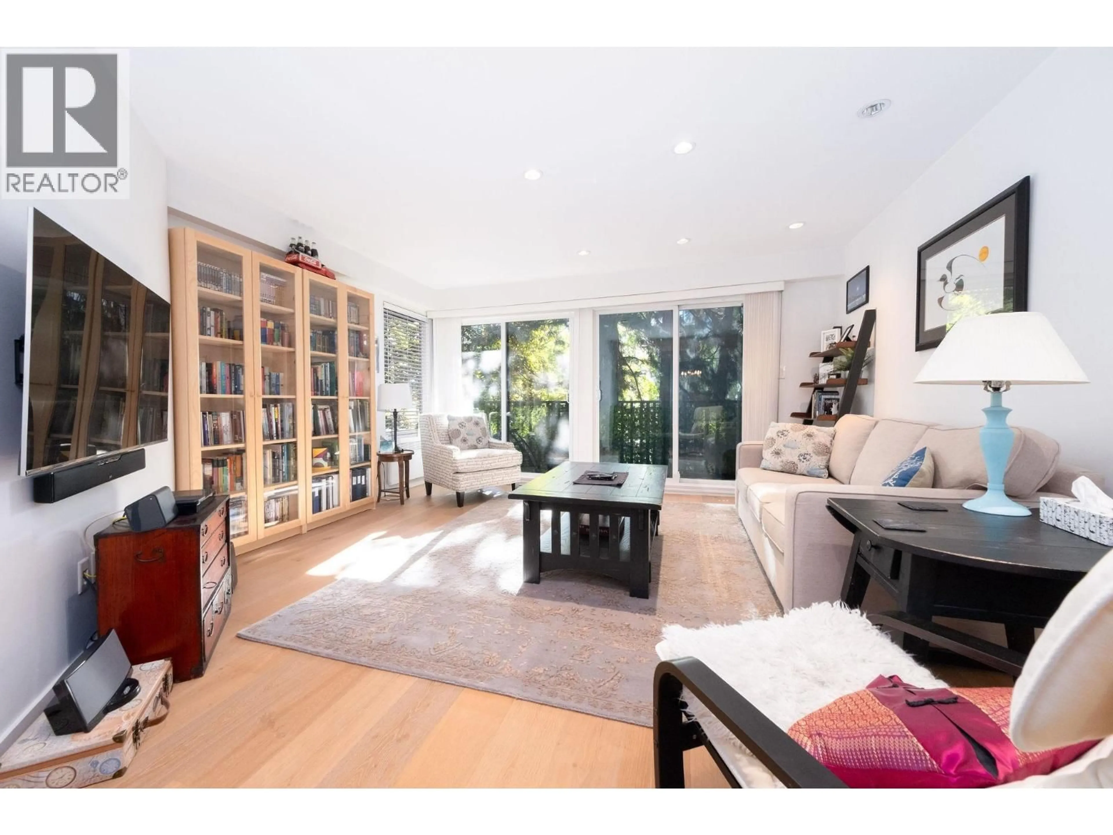 Living room with furniture, wood/laminate floor for 311 - 1274 BARCLAY STREET, Vancouver British Columbia V6E1H3