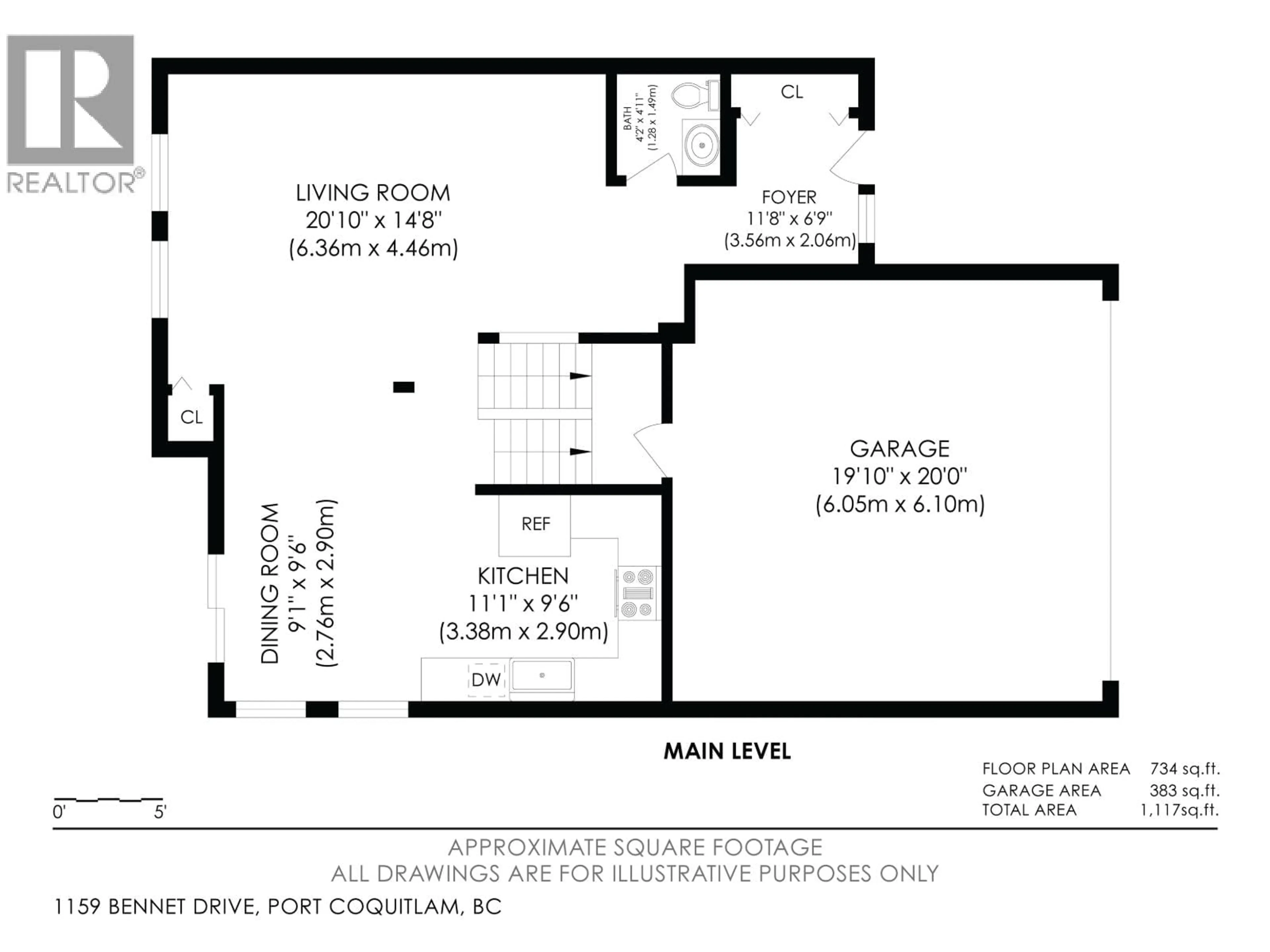 Floor plan for 1159 BENNET DRIVE, Port Coquitlam British Columbia V3C6H2