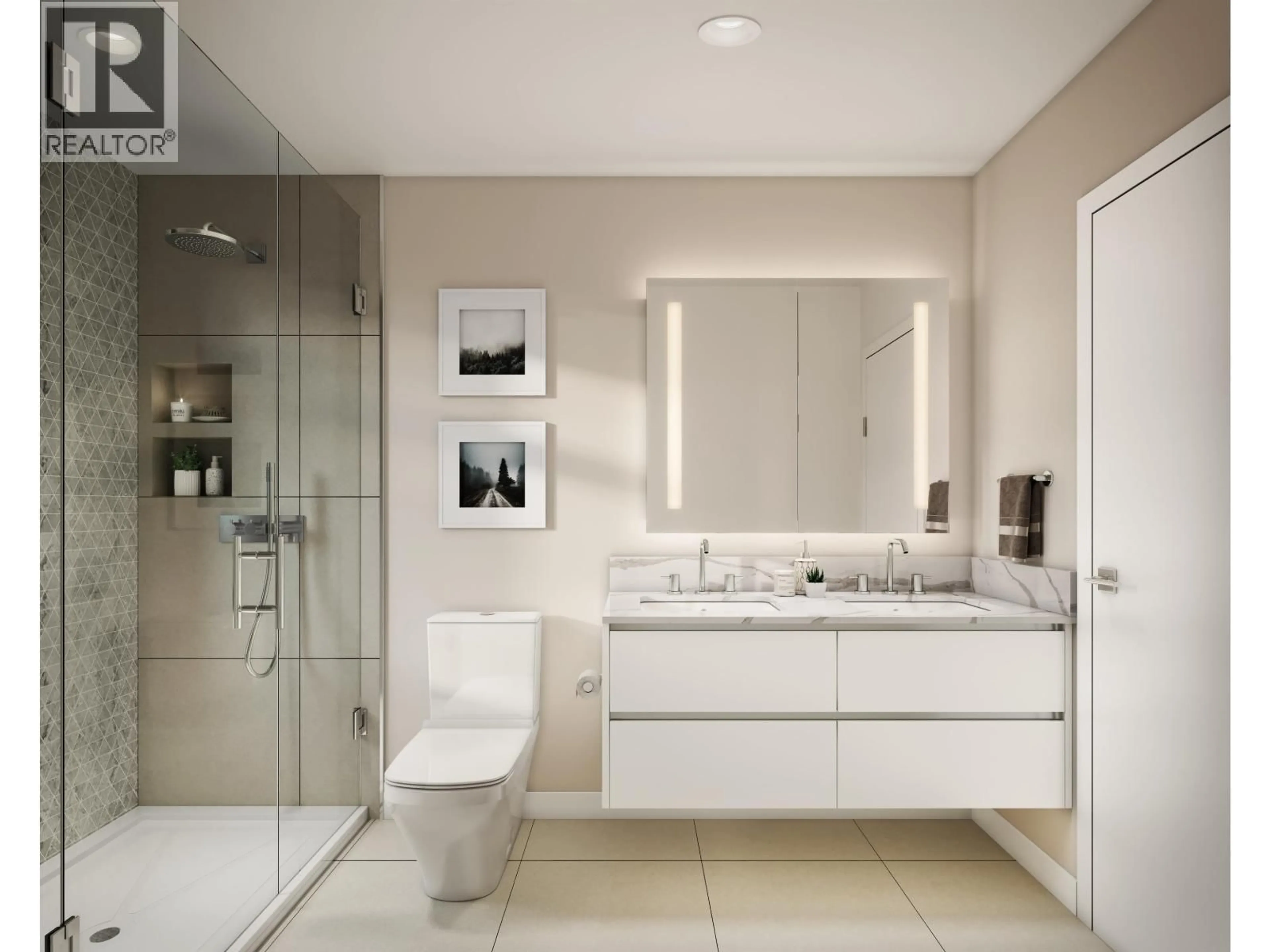 Contemporary bathroom, ceramic/tile floor for 6 - 10380 NO. 4 ROAD, Richmond British Columbia V7A2Z7