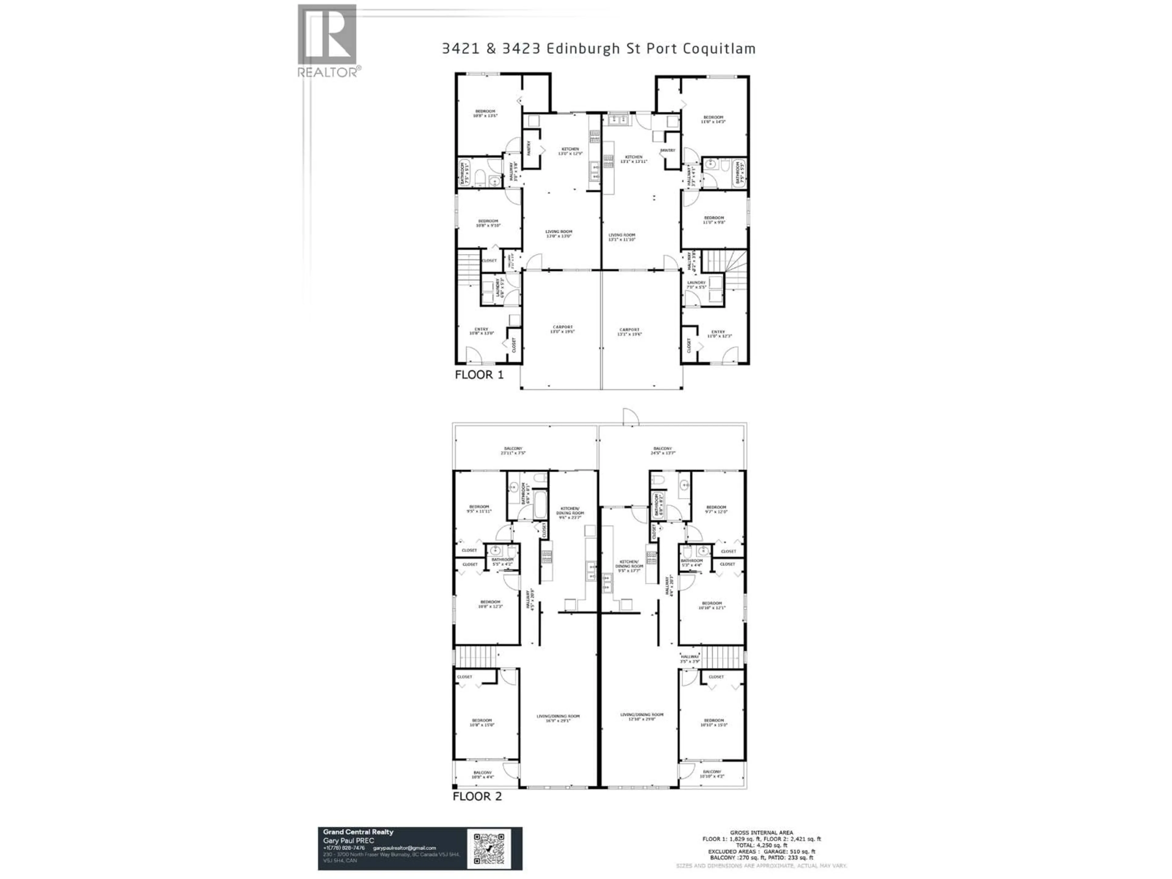 Floor plan for 3423 EDINBURGH STREET, Port Coquitlam British Columbia V3B4K4