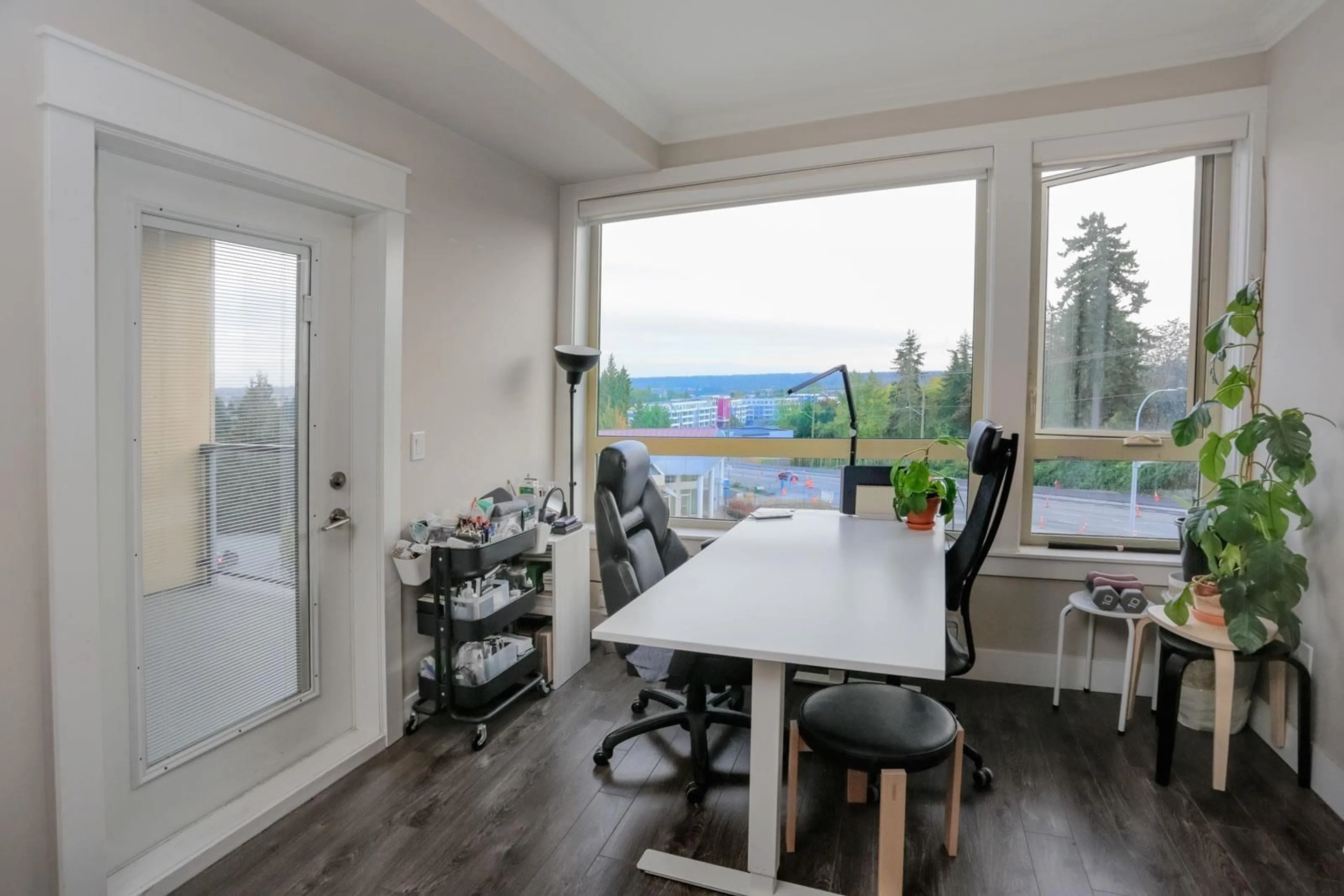 Dining room, wood/laminate floor for 415 - 19228 64, Surrey British Columbia V3S7C9