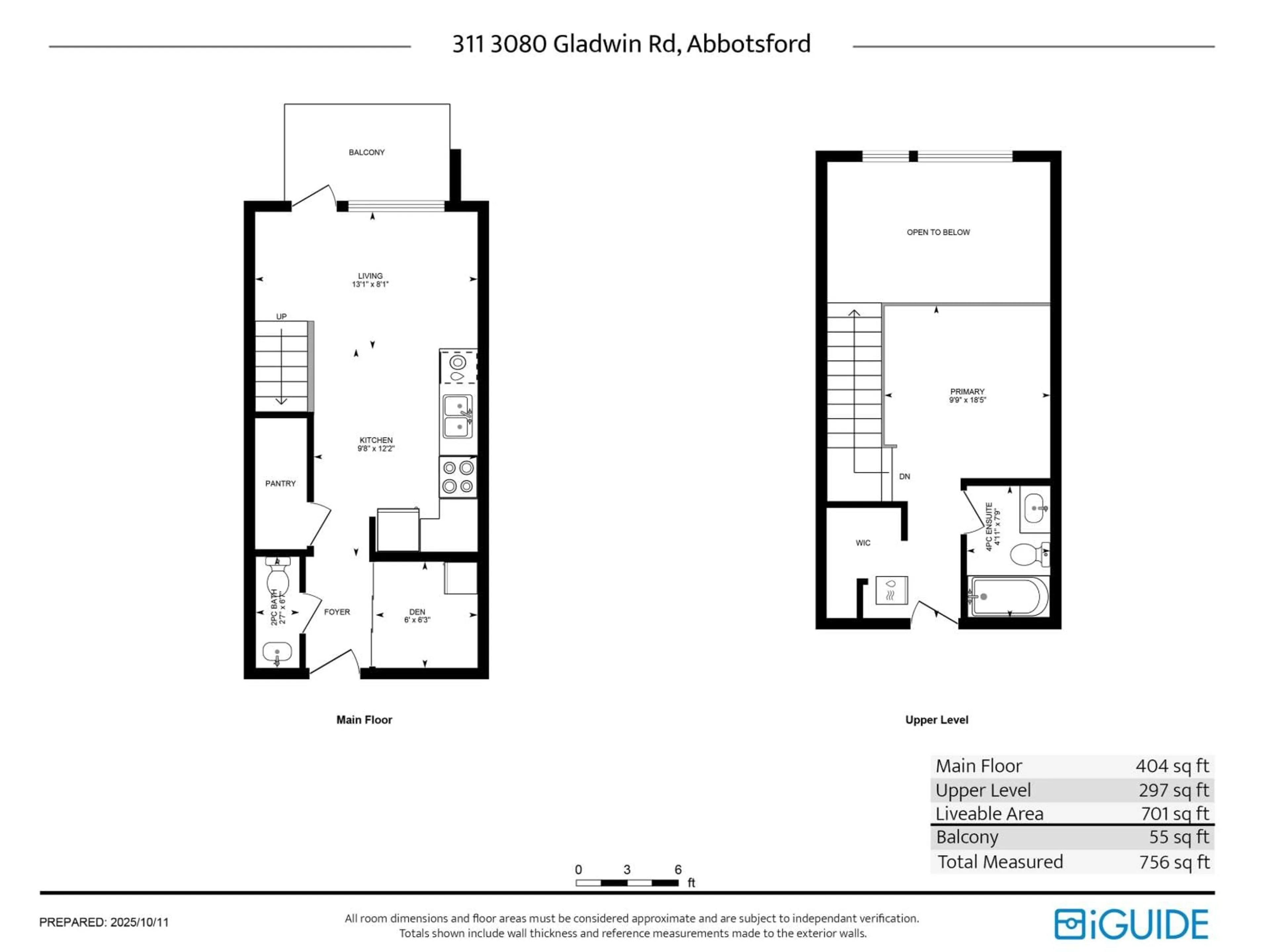 Floor plan for 311 - 3080 GLADWIN, Abbotsford British Columbia V2T0G3