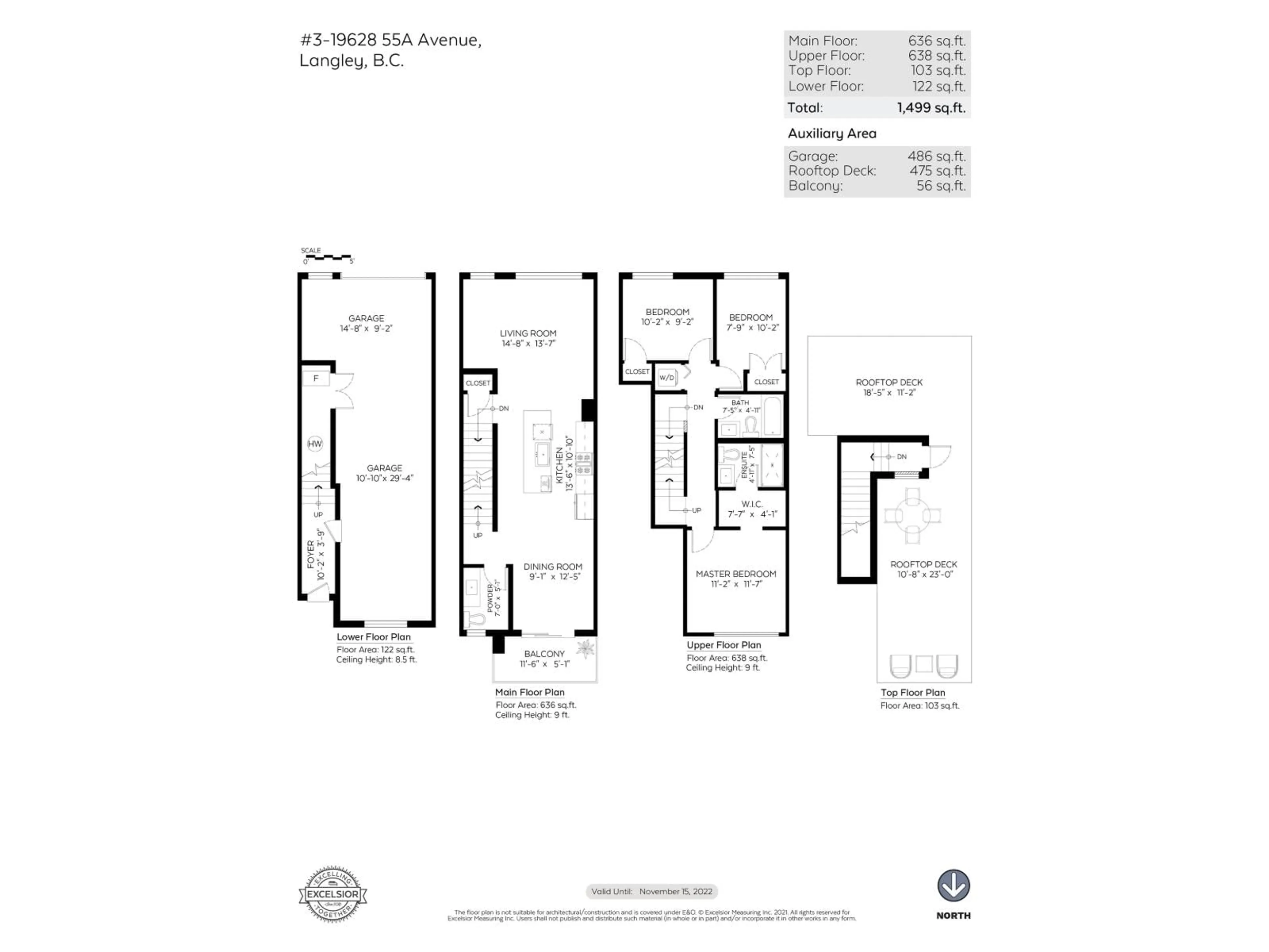 Floor plan for 3 - 19628 55A, Langley British Columbia V3A3X2