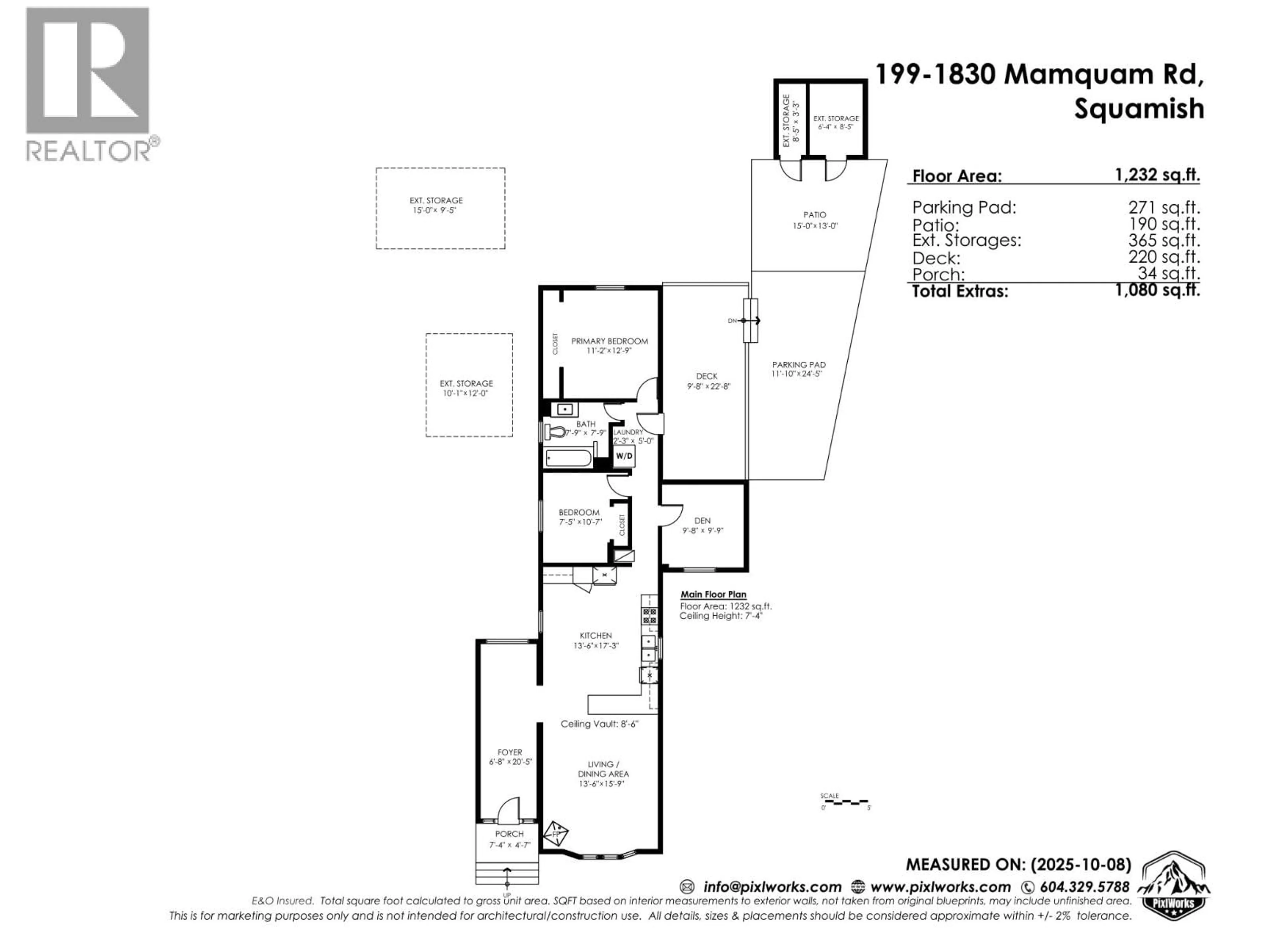 Floor plan for 199 - 1830 MAMQUAM ROAD, Squamish British Columbia V8B0L8