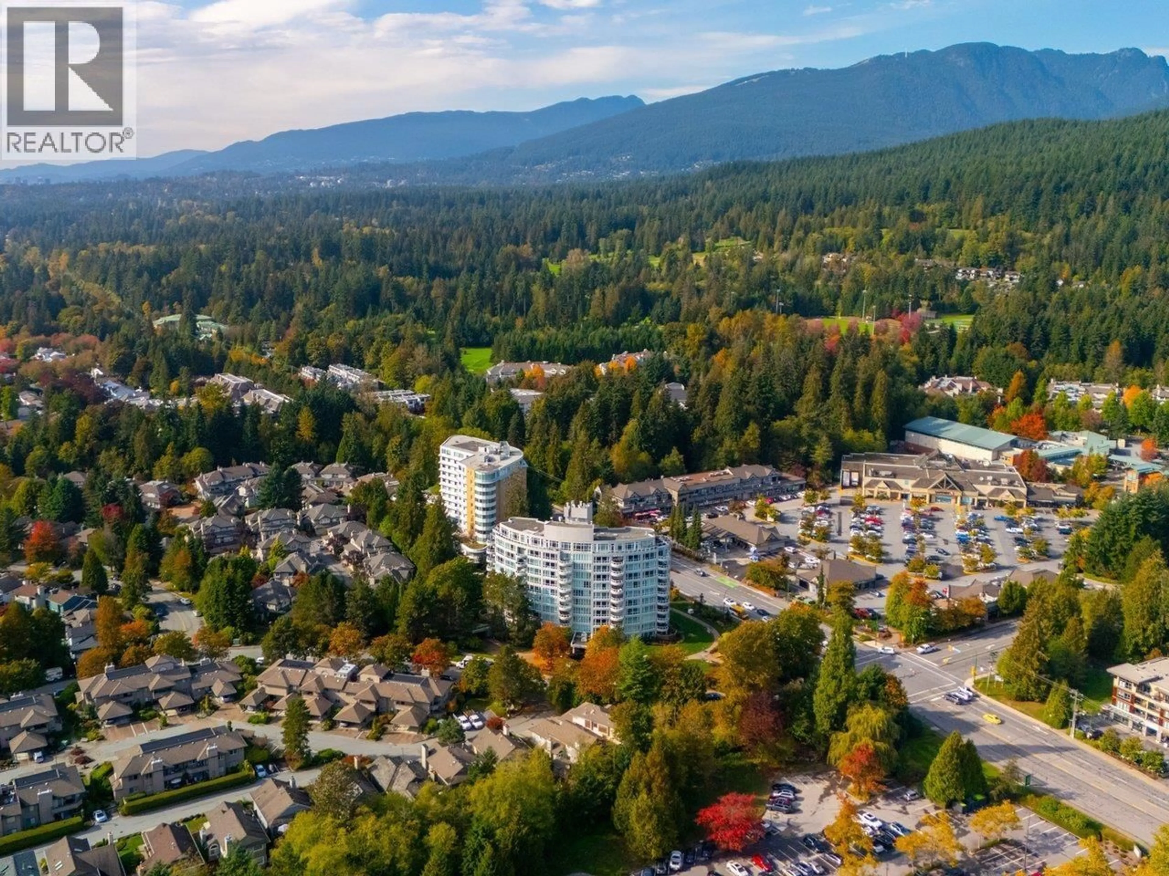 A pic from outside/outdoor area/front of a property/back of a property/a pic from drone, mountain view for 304 - 995 ROCHE POINT DRIVE, North Vancouver British Columbia V7H2X4