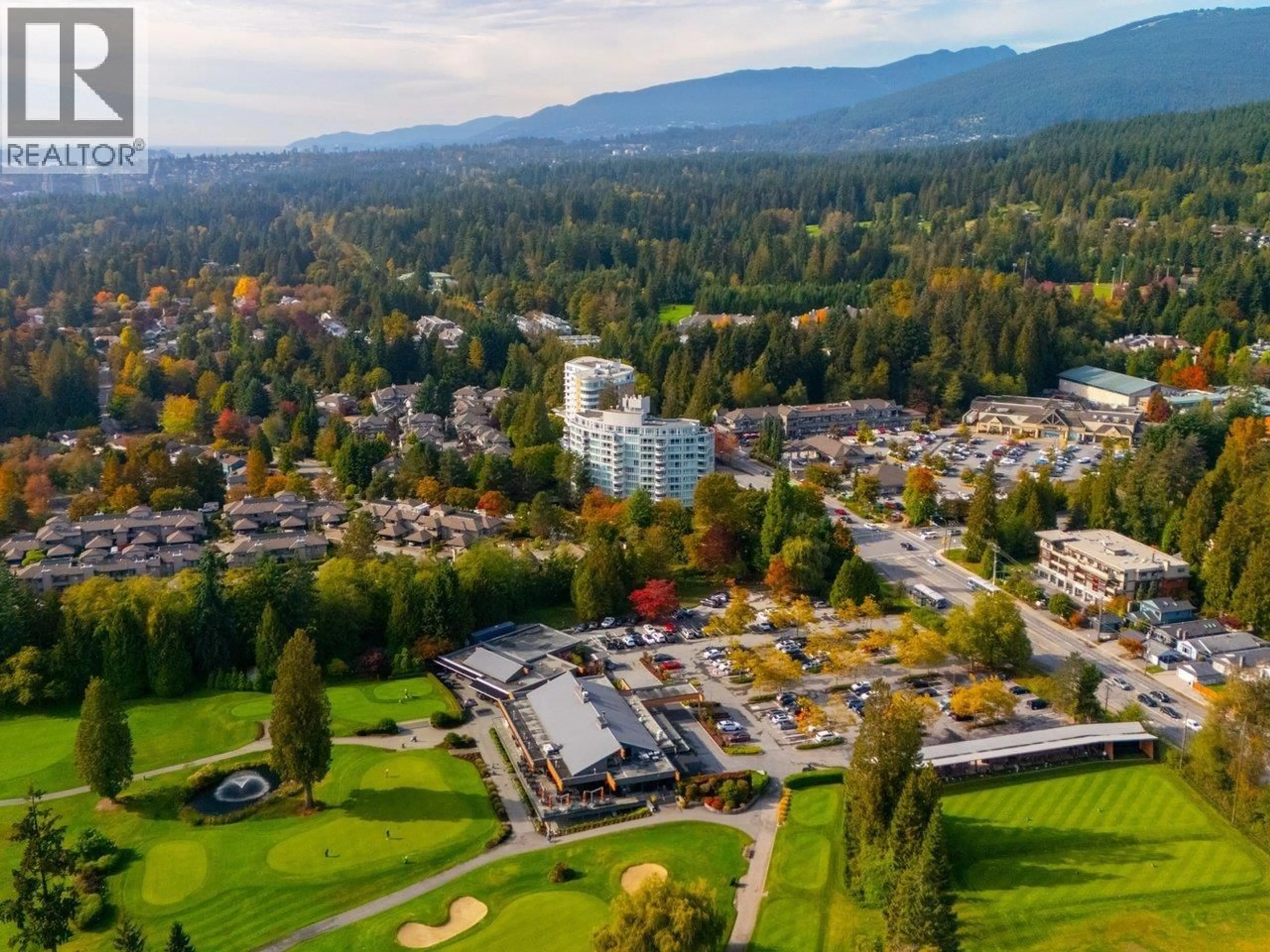 A pic from outside/outdoor area/front of a property/back of a property/a pic from drone, mountain view for 304 - 995 ROCHE POINT DRIVE, North Vancouver British Columbia V7H2X4