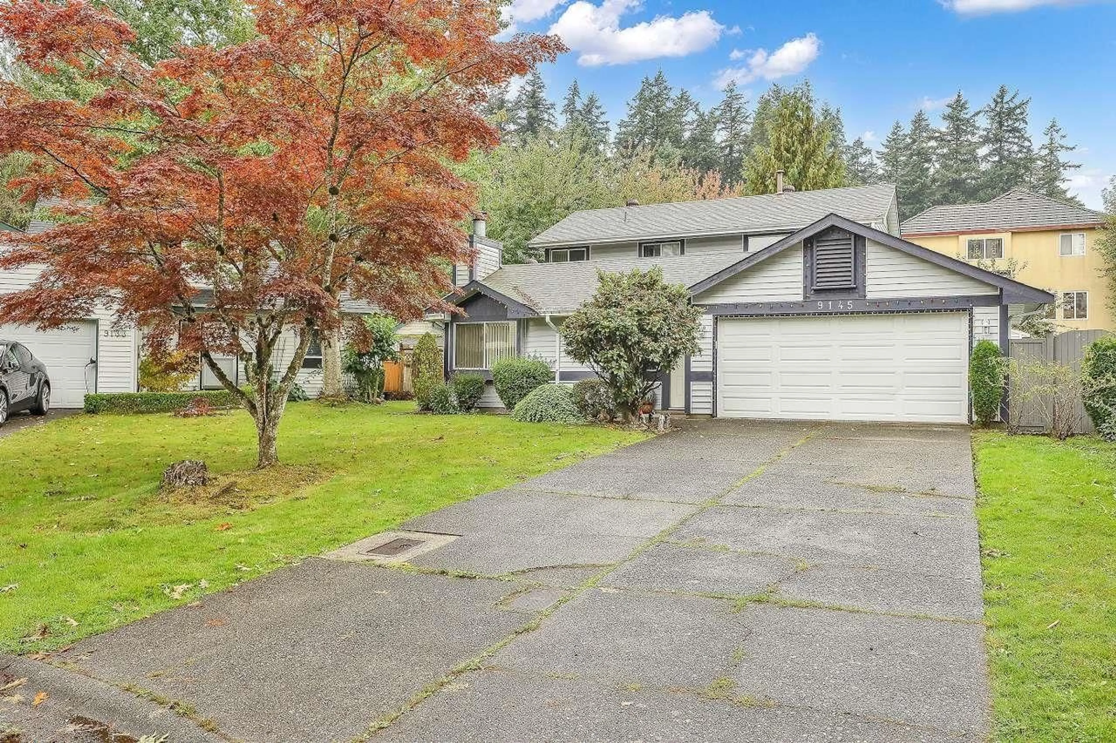 Home with vinyl exterior material, street for 9145 122B, Surrey British Columbia V3V7M6