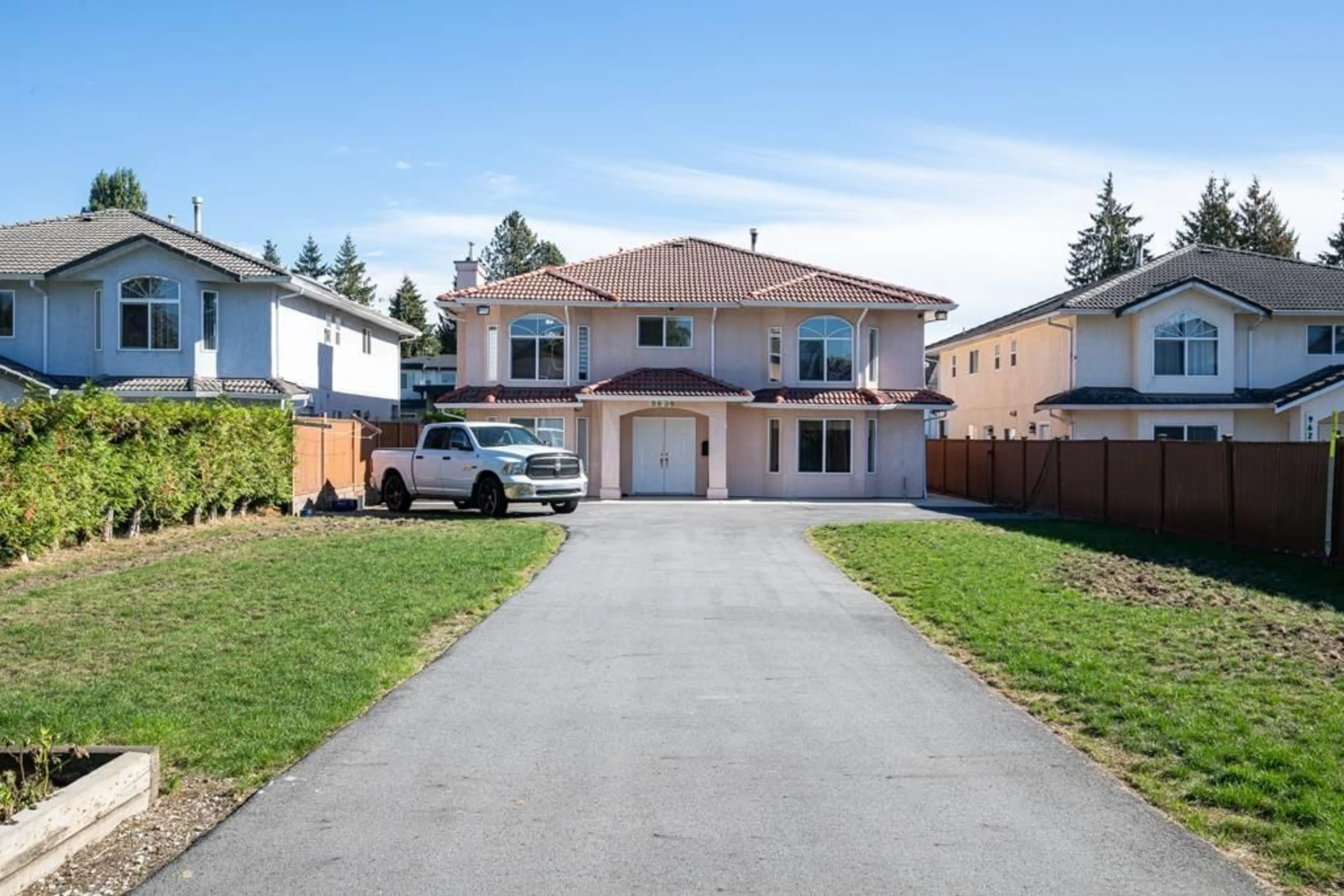 Home with vinyl exterior material, street for 9638 131, Surrey British Columbia V3T3P3