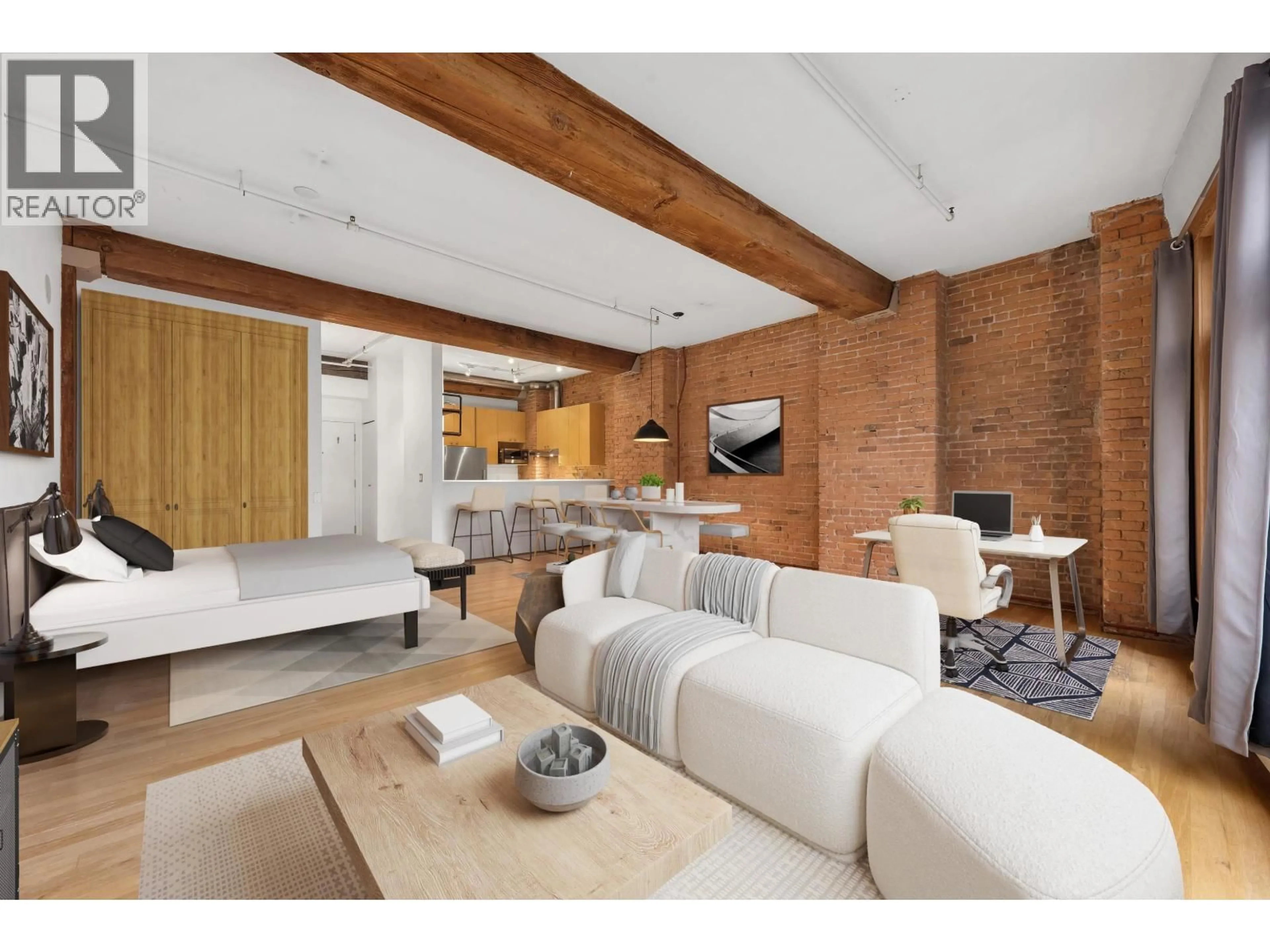 Living room with furniture, unknown for 406 - 518 BEATTY STREET, Vancouver British Columbia V6B6G8