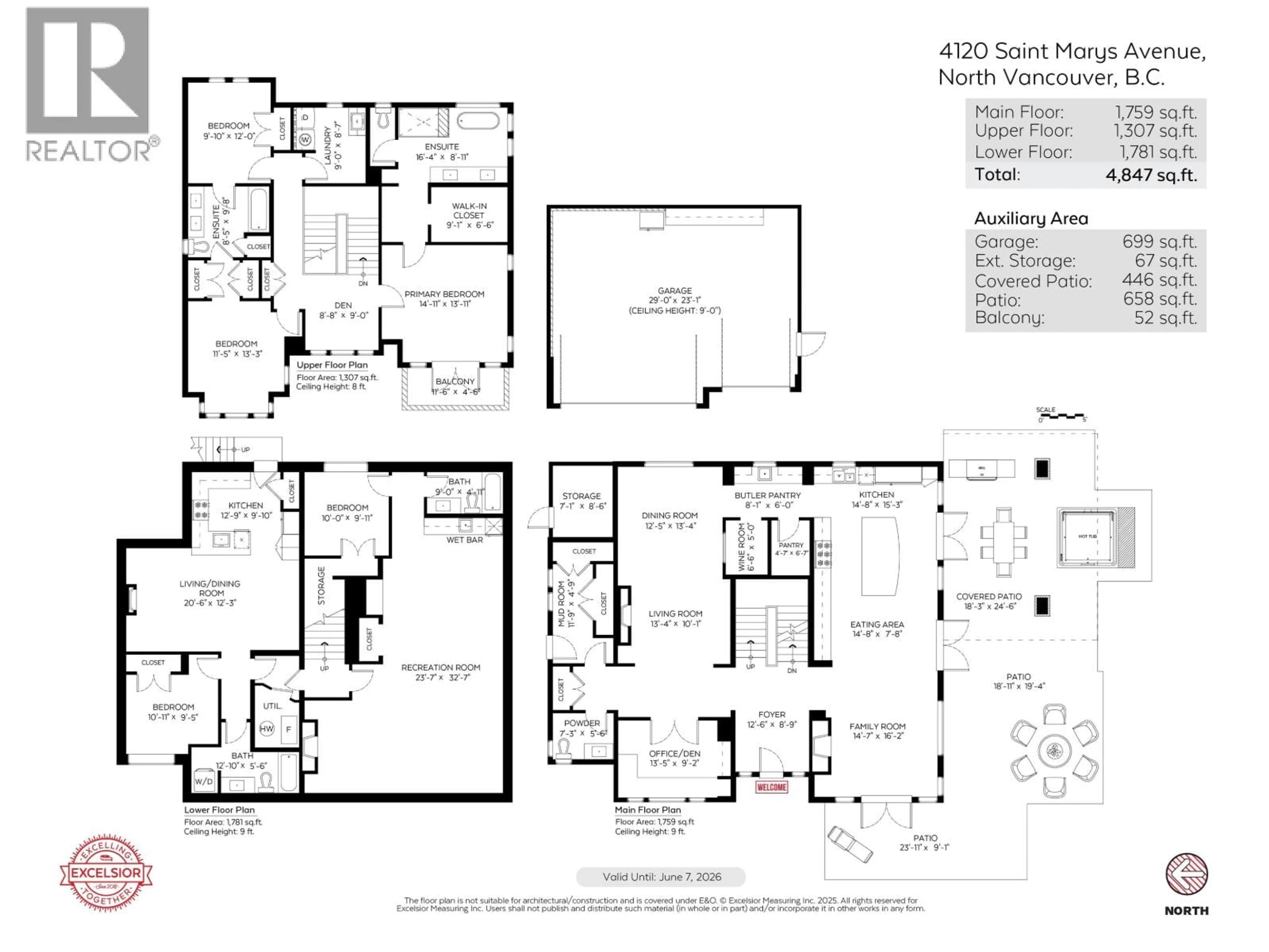 Floor plan for 4120 ST. MARYS AVENUE, North Vancouver British Columbia V7N1Y5