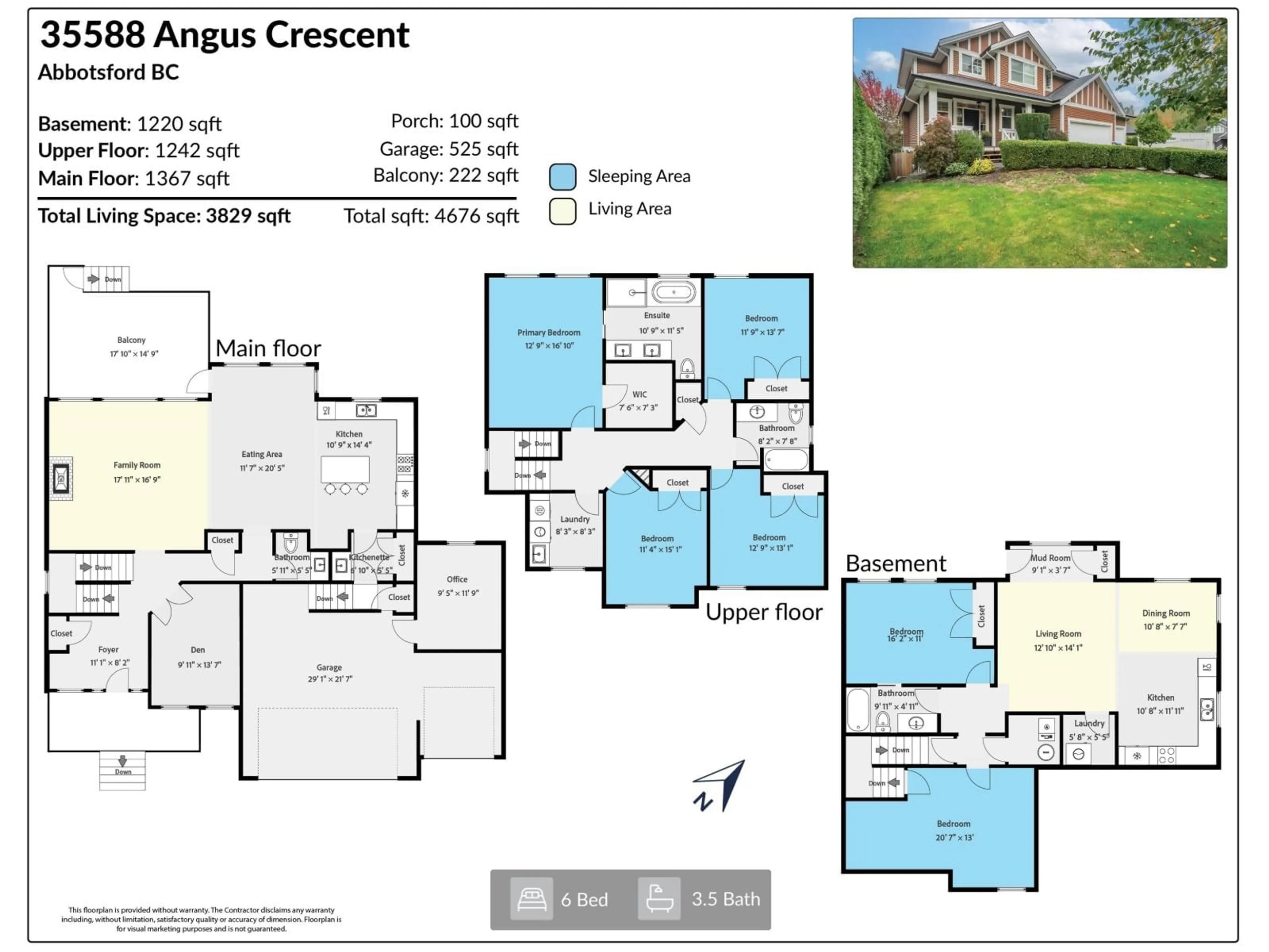 Floor plan for 35588 ANGUS, Abbotsford British Columbia V3G0A3