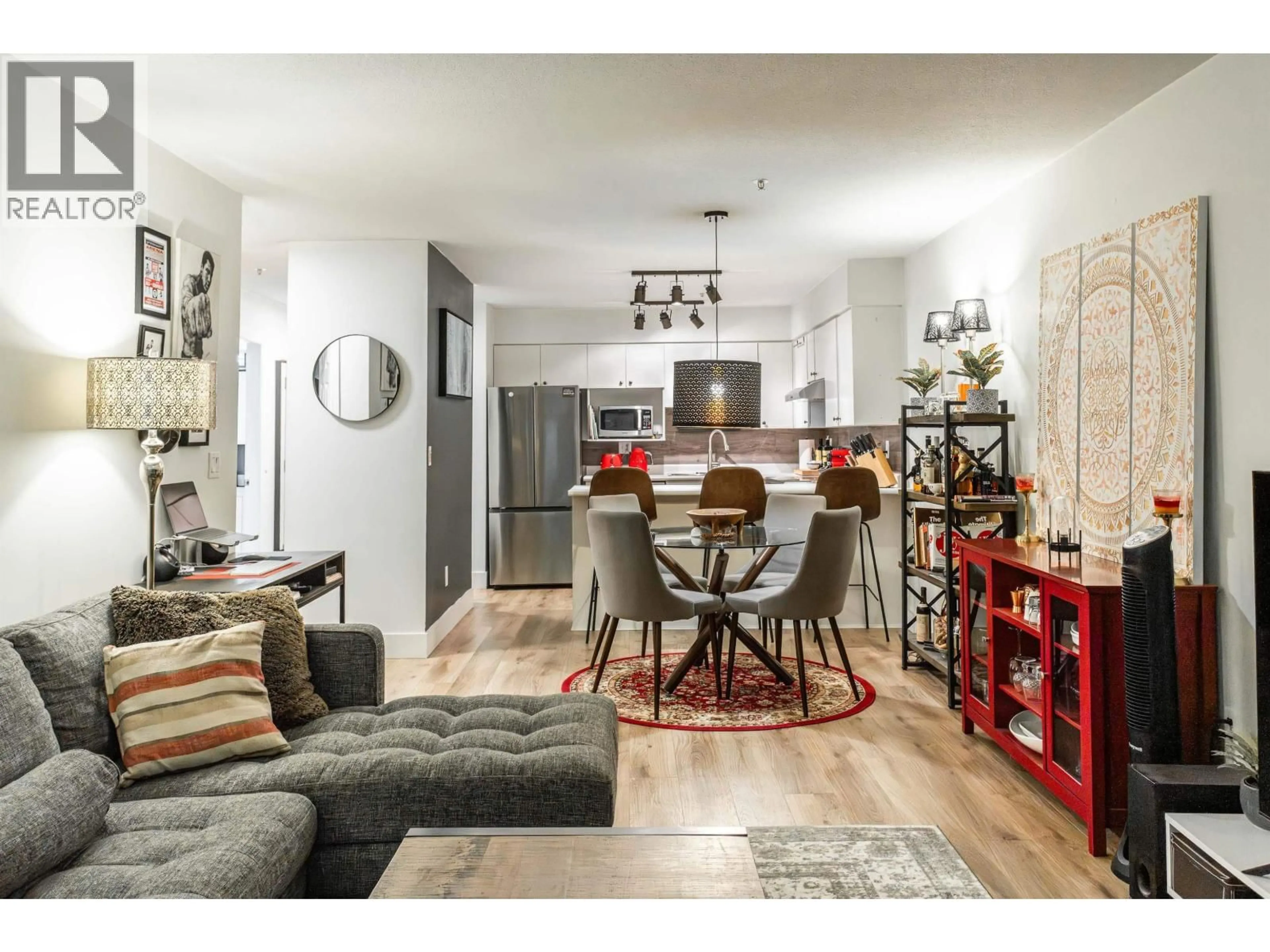 Open concept kitchen, wood/laminate floor for 109 - 1215 PACIFIC STREET, Coquitlam British Columbia V3B7M4