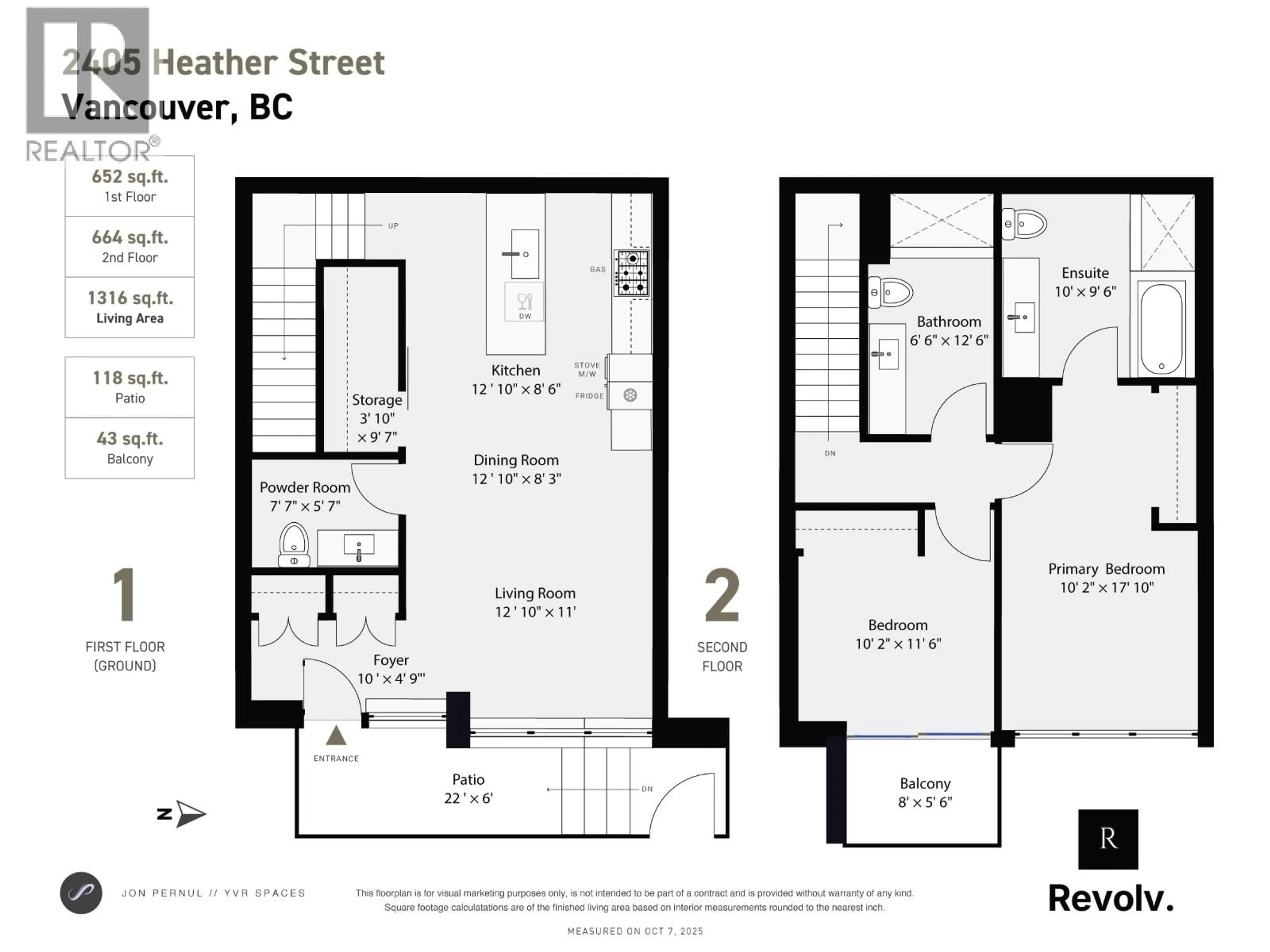 Floor plan for 2405 HEATHER STREET, Vancouver British Columbia V5Z0B9