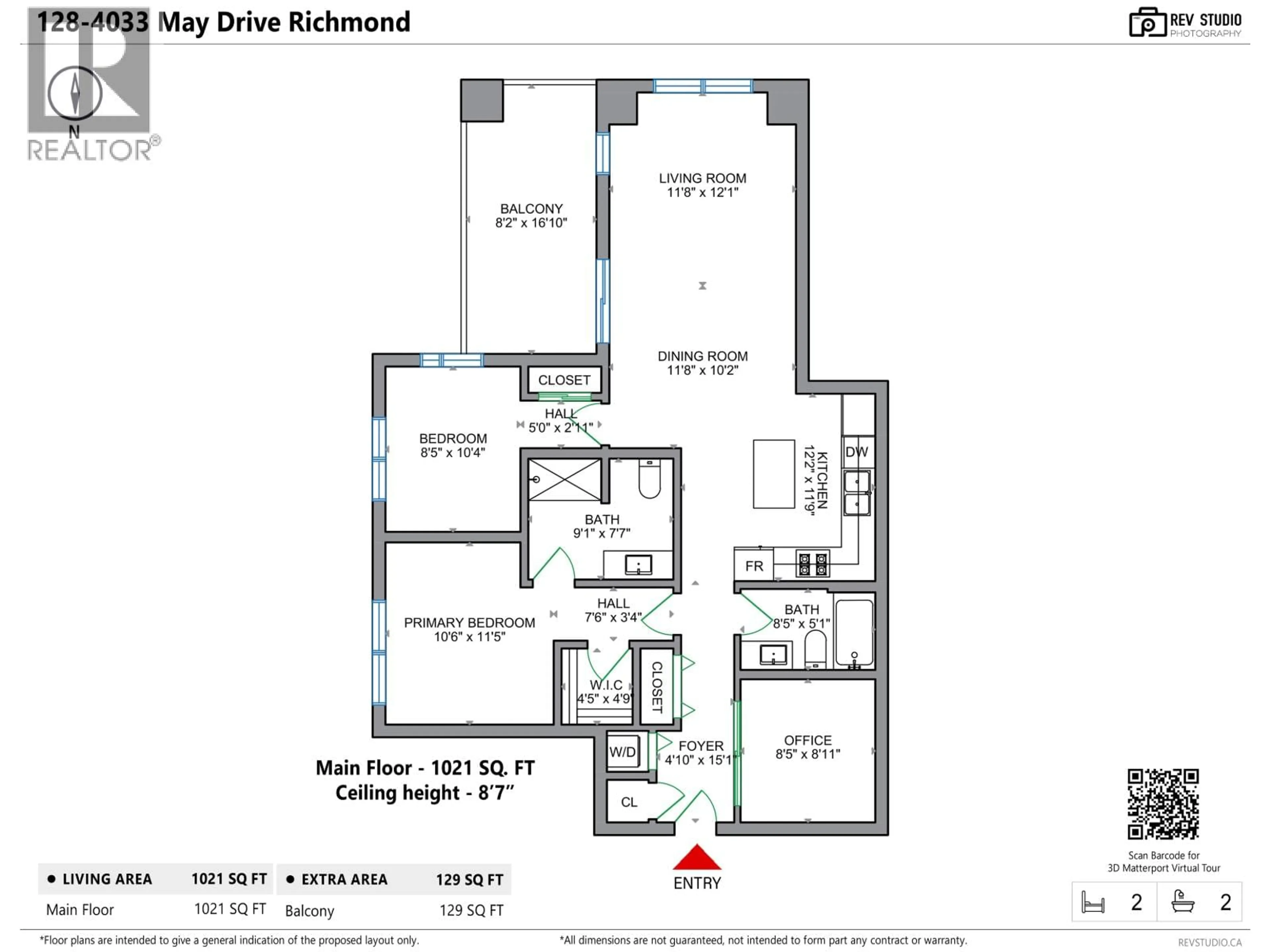 Floor plan for 128 - 4033 MAY DRIVE, Richmond British Columbia V6X0T3