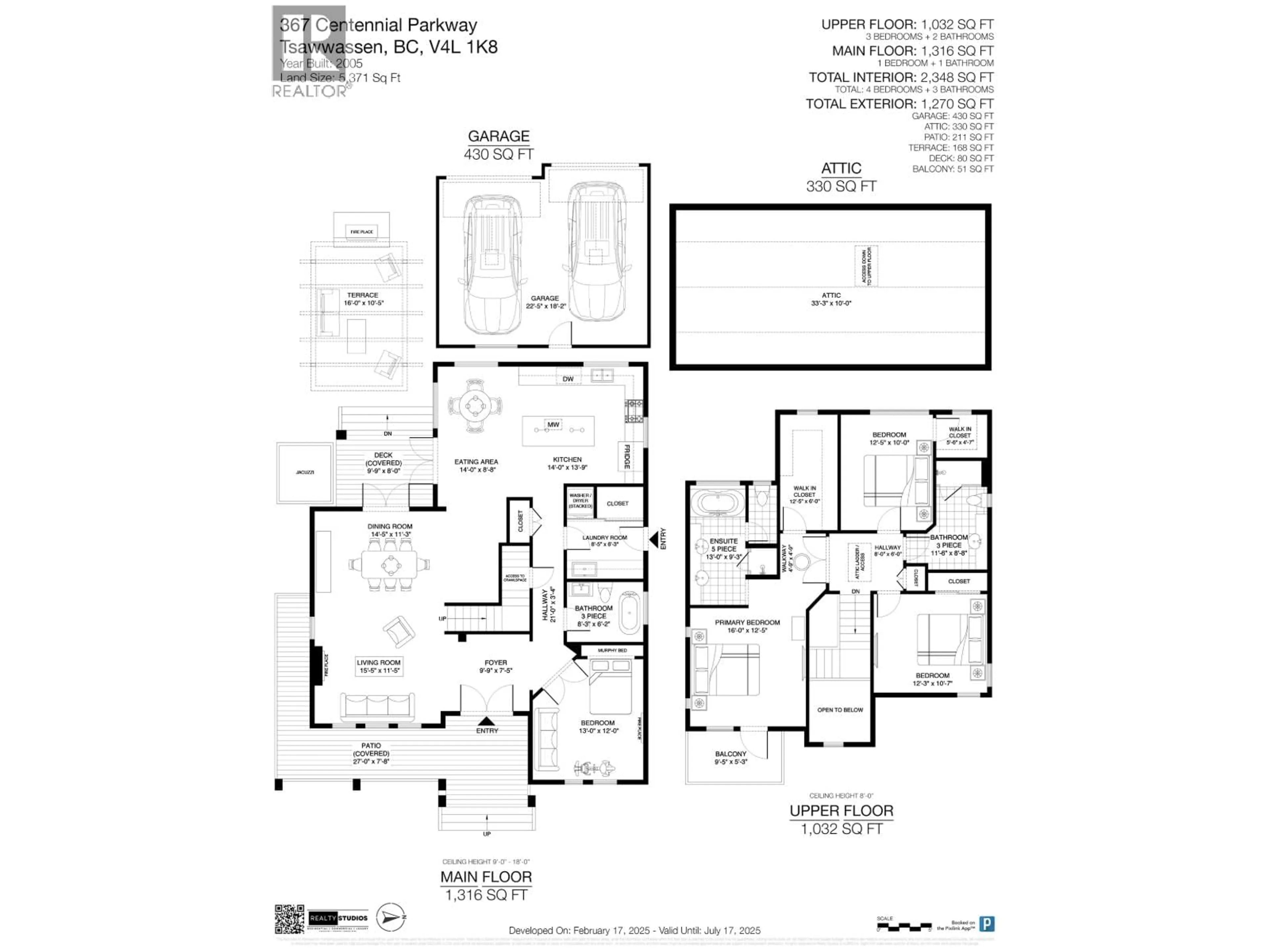 Floor plan for 367 CENTENNIAL PARKWAY, Delta British Columbia V4L1K8