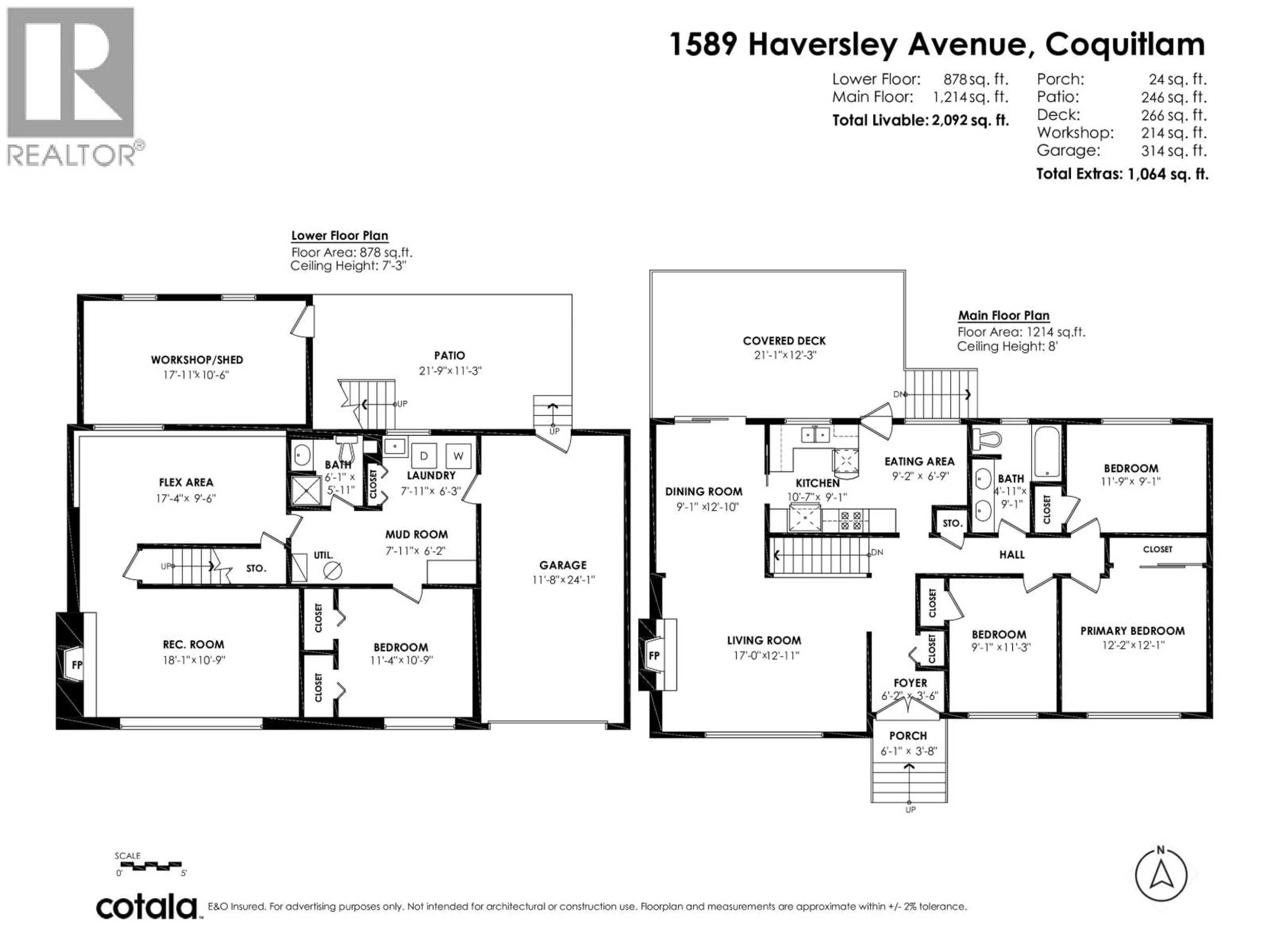 Floor plan for 1589 HAVERSLEY AVENUE, Coquitlam British Columbia V3J1V7