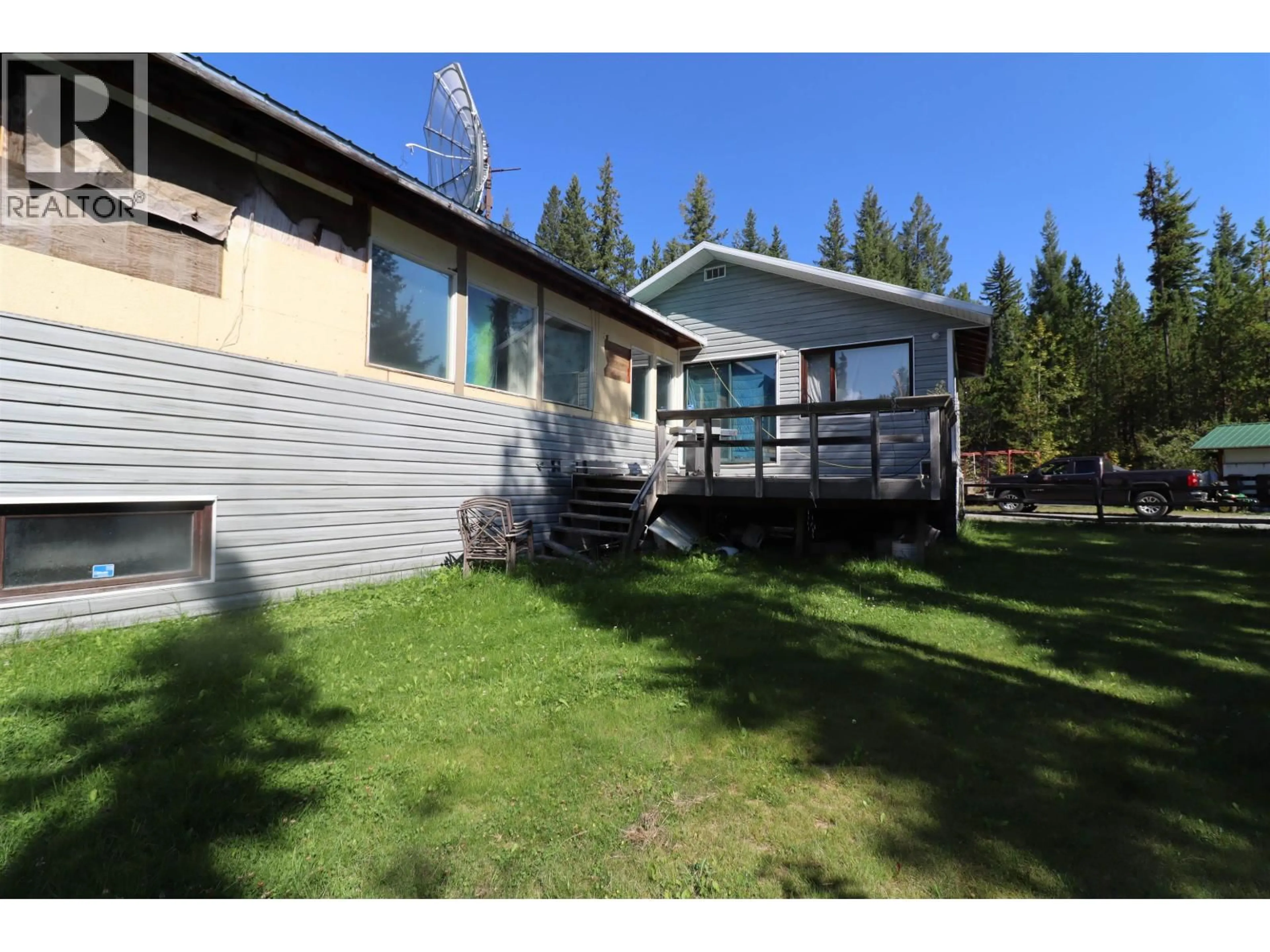 A pic from outside/outdoor area/front of a property/back of a property/a pic from drone, mountain view for 10015 MOSSMAN ROAD, Prince George British Columbia V2N5B3