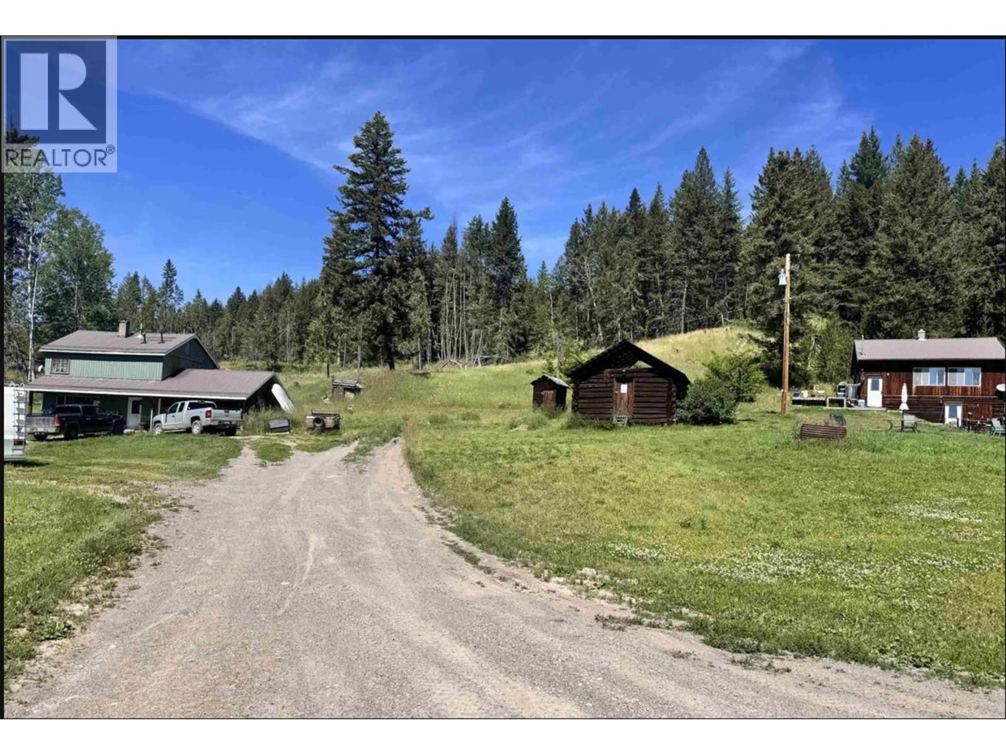 A pic from outside/outdoor area/front of a property/back of a property/a pic from drone, mountain view for 4656 CANIM HENDRIX LAKE ROAD, Forest Grove British Columbia V0K1M0