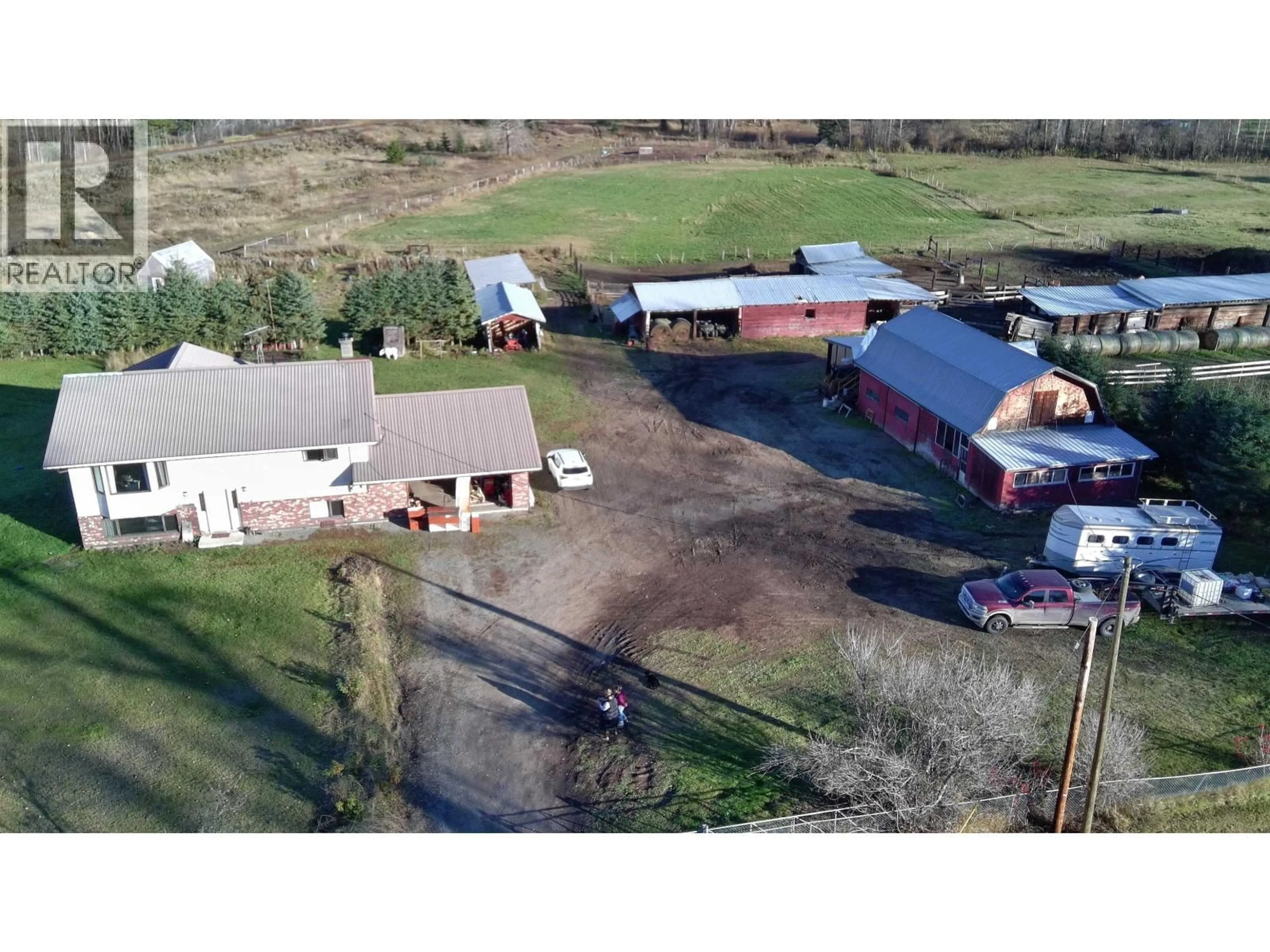 A pic from outside/outdoor area/front of a property/back of a property/a pic from drone, building for 430 ARNETT ROAD, Willow River British Columbia V0K1S1