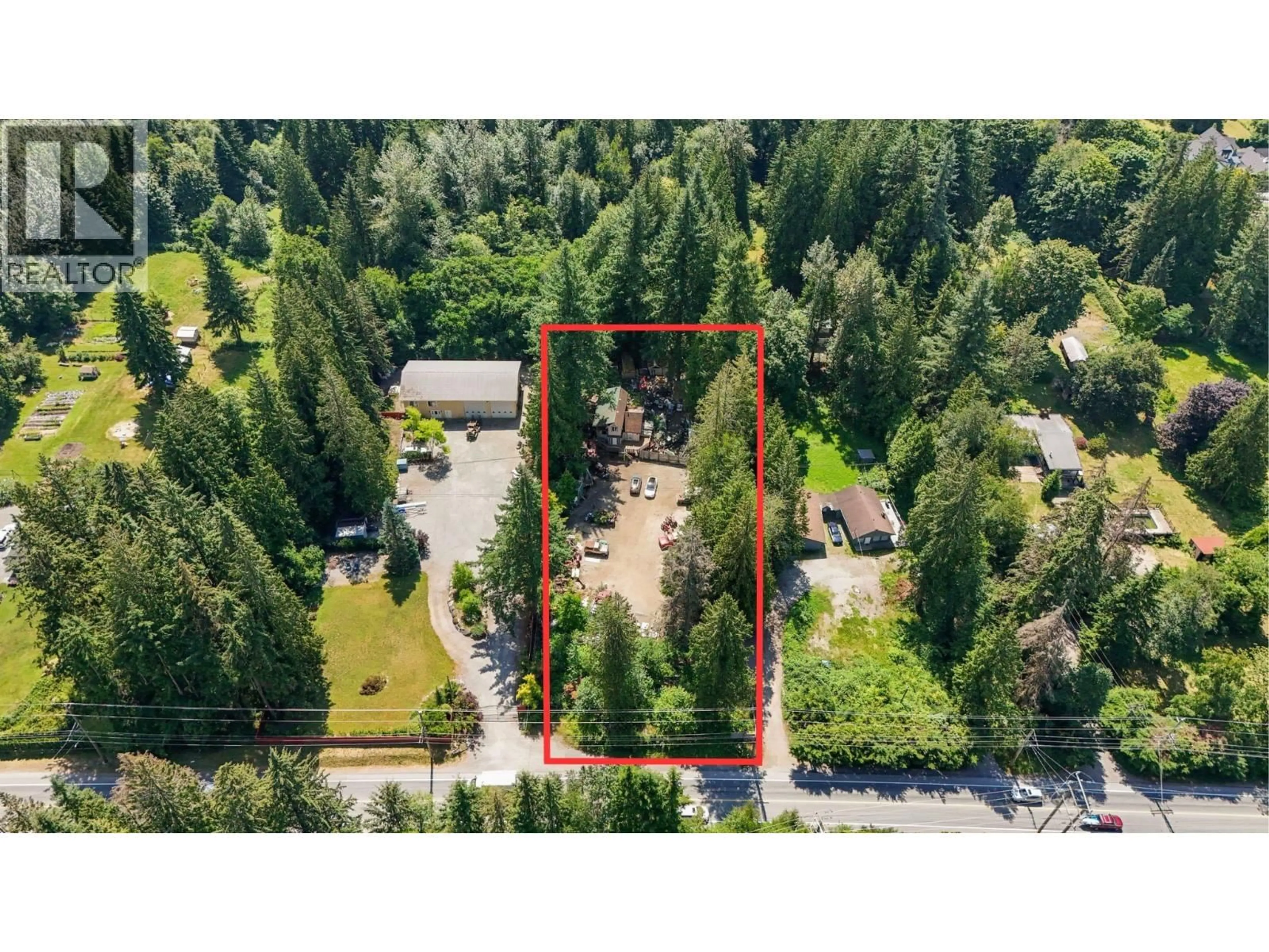 A pic from outside/outdoor area/front of a property/back of a property/a pic from drone, forest/trees view for 26814 DEWDNEY TRUNK ROAD, Maple Ridge British Columbia V2W1N9