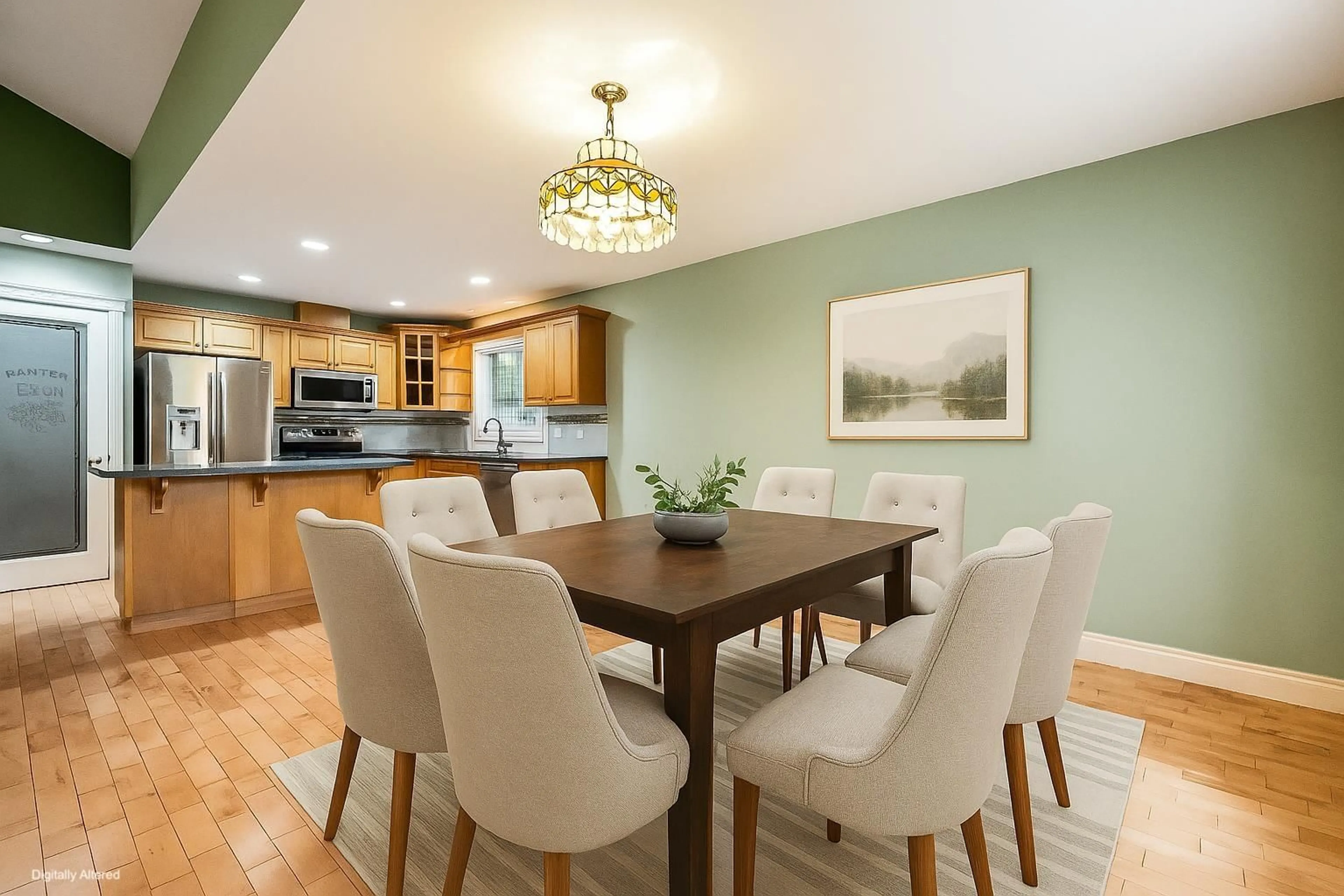 Dining room, wood/laminate floor for 27 - 45824 STEVENSON ROAD, Chilliwack British Columbia V2R5W5