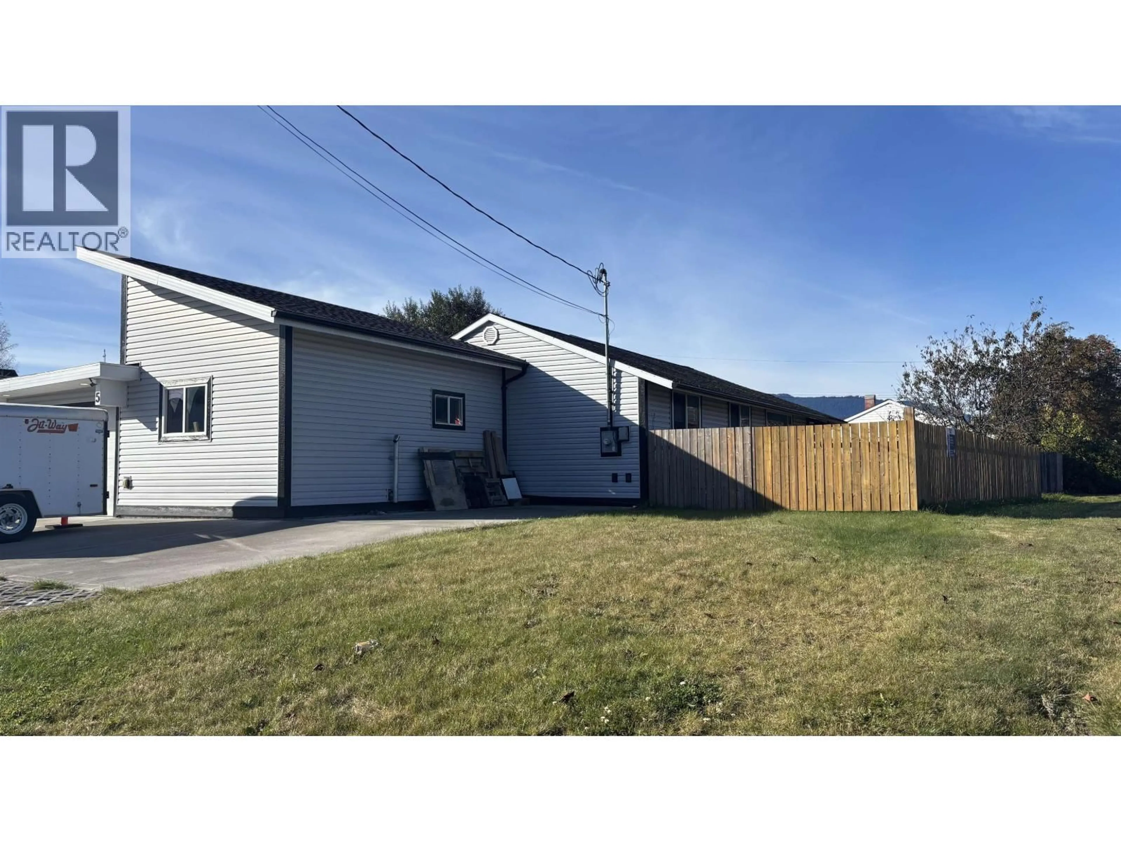 A pic from outside/outdoor area/front of a property/back of a property/a pic from drone, street for 5 TEAL STREET, Kitimat British Columbia V8C1K9
