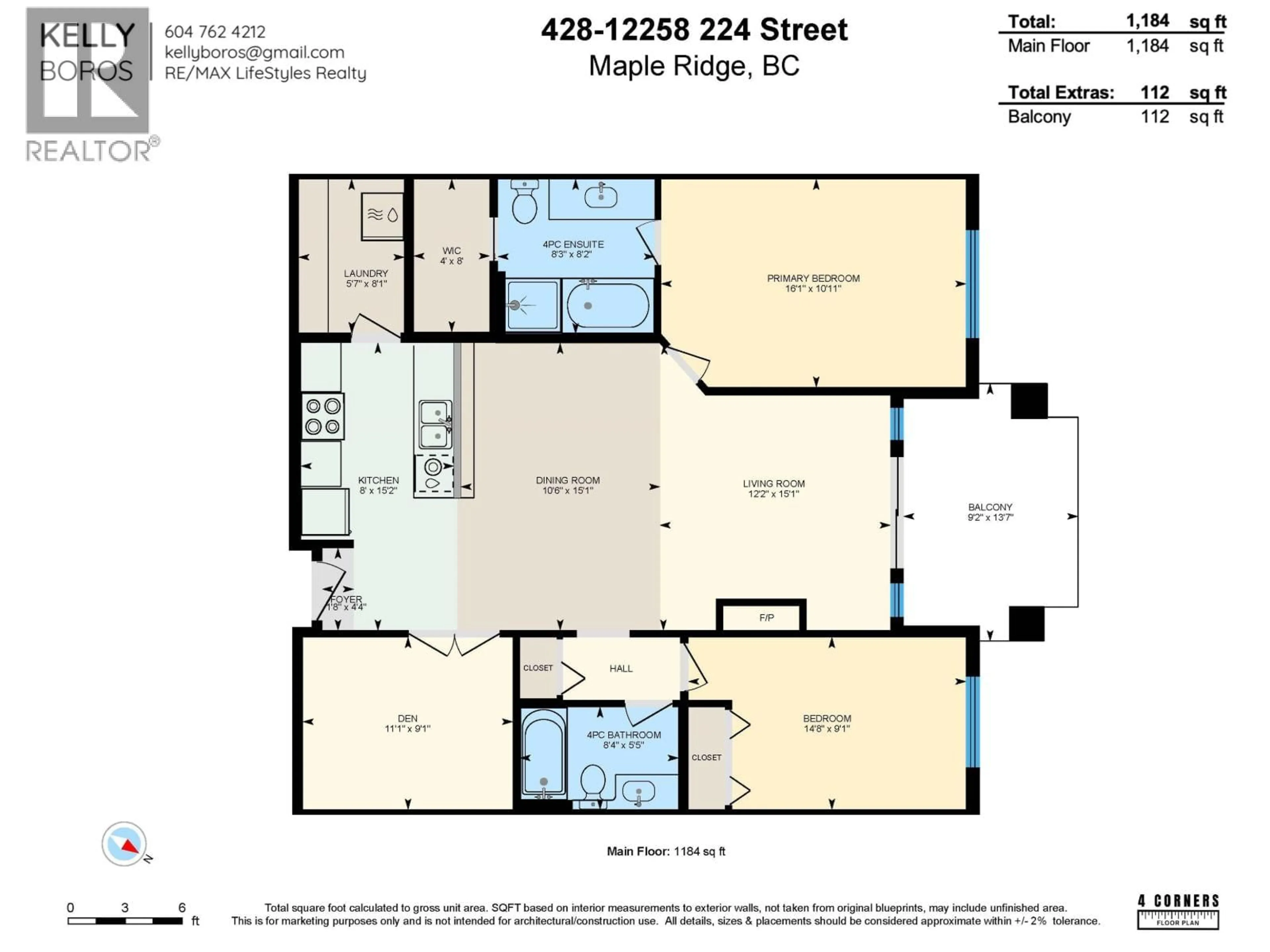 Floor plan for 428 - 12258 224 STREET, Maple Ridge British Columbia V2X8Y5