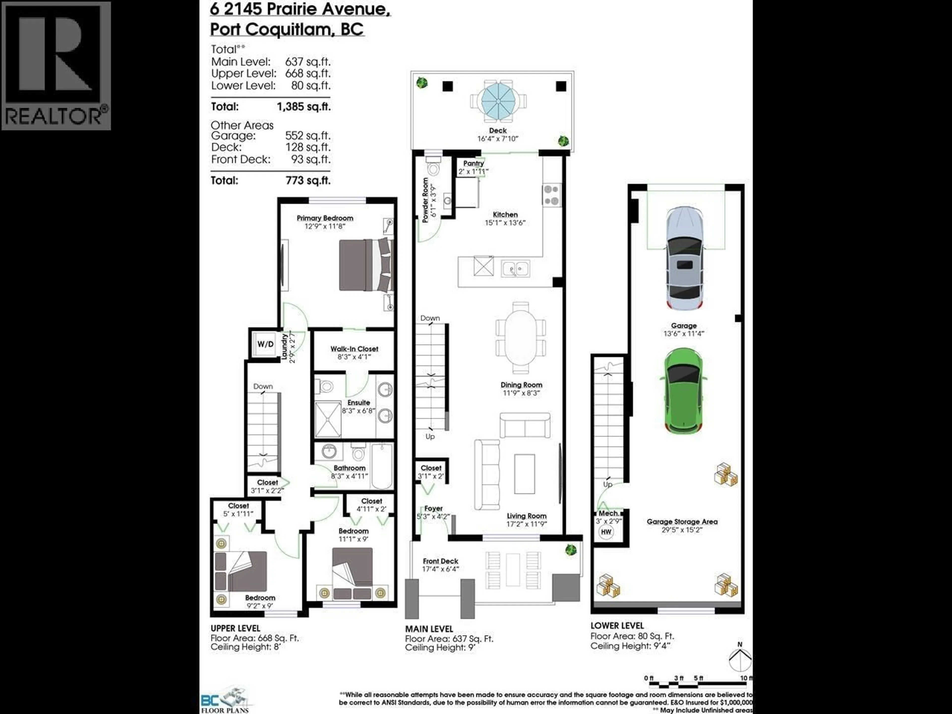 Floor plan for 6 - 2145 PRAIRIE AVENUE, Port Coquitlam British Columbia V3B0P1