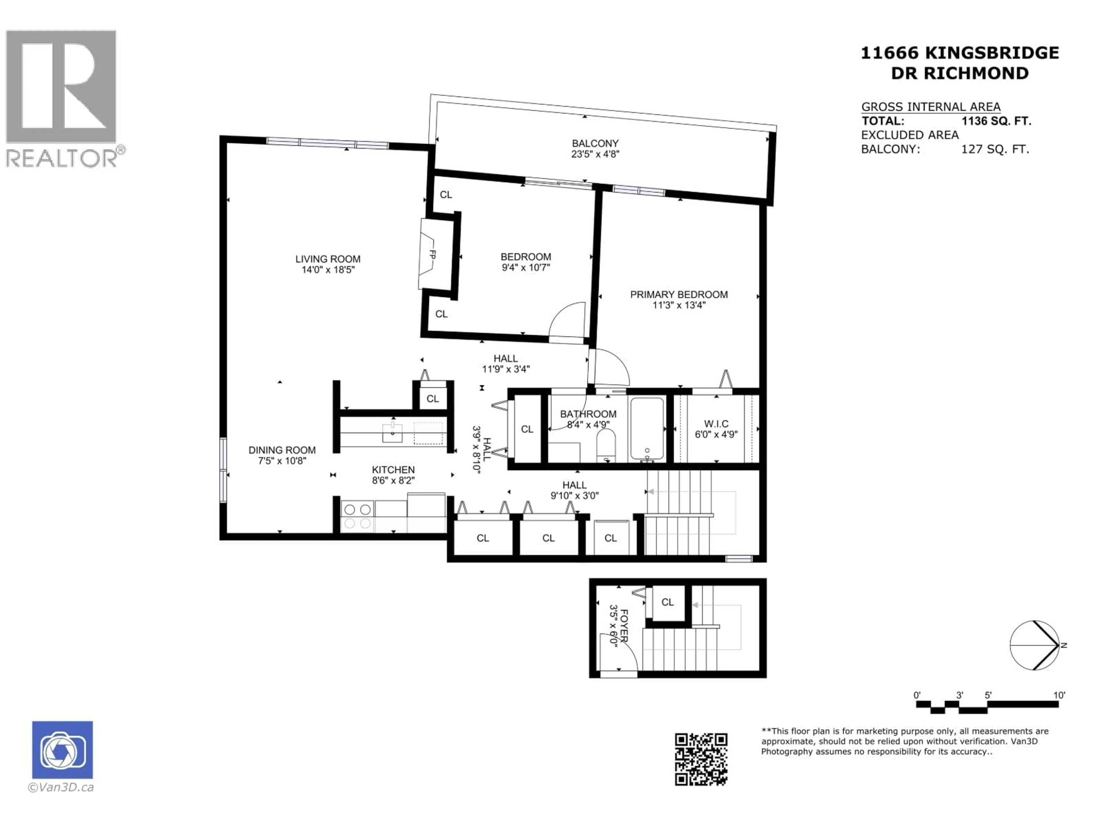 Floor plan for 11666 KINGSBRIDGE DRIVE, Richmond British Columbia V7A4S1