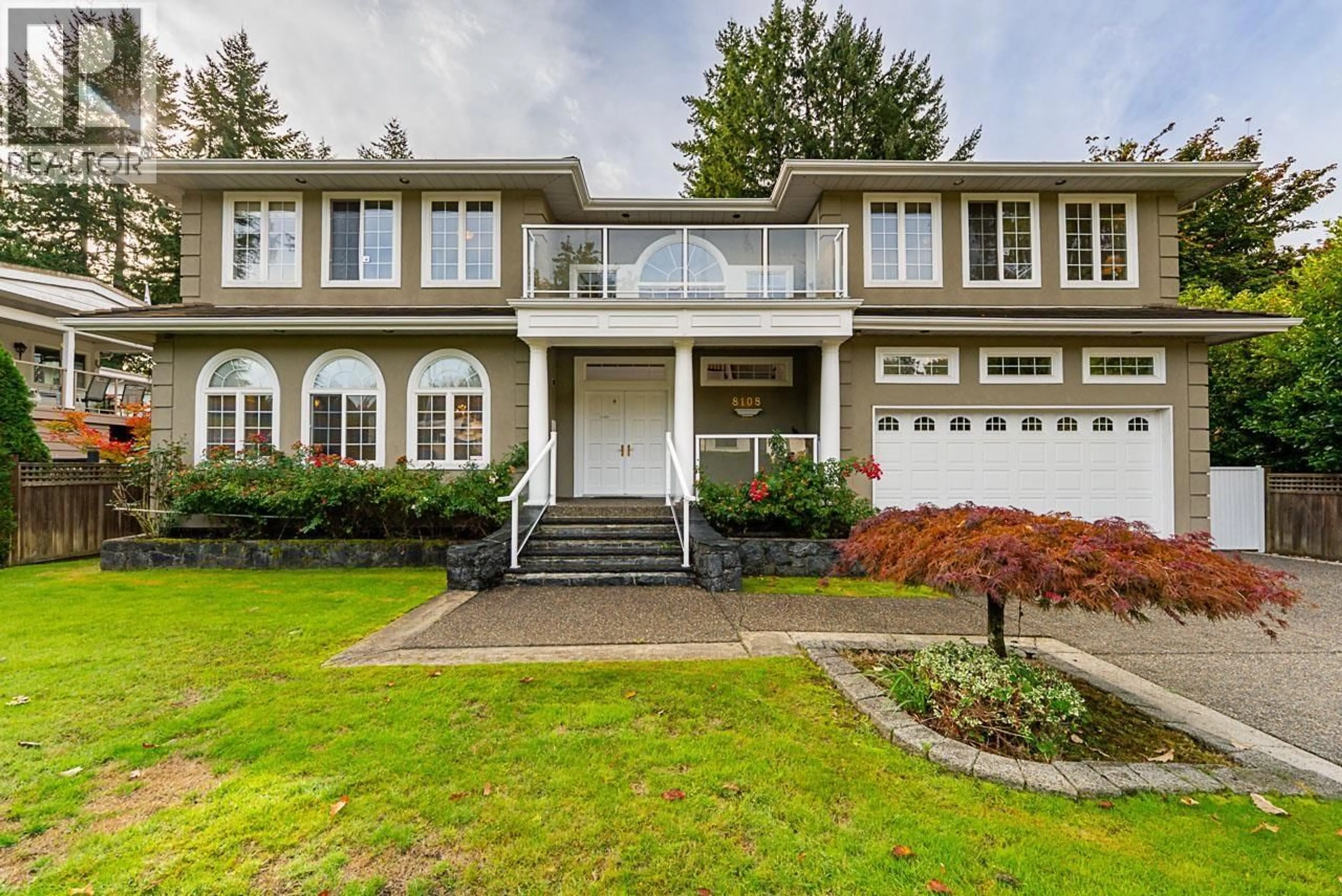 Home with vinyl exterior material, street for 8108 WESTLAKE STREET, Burnaby British Columbia V5A2B4