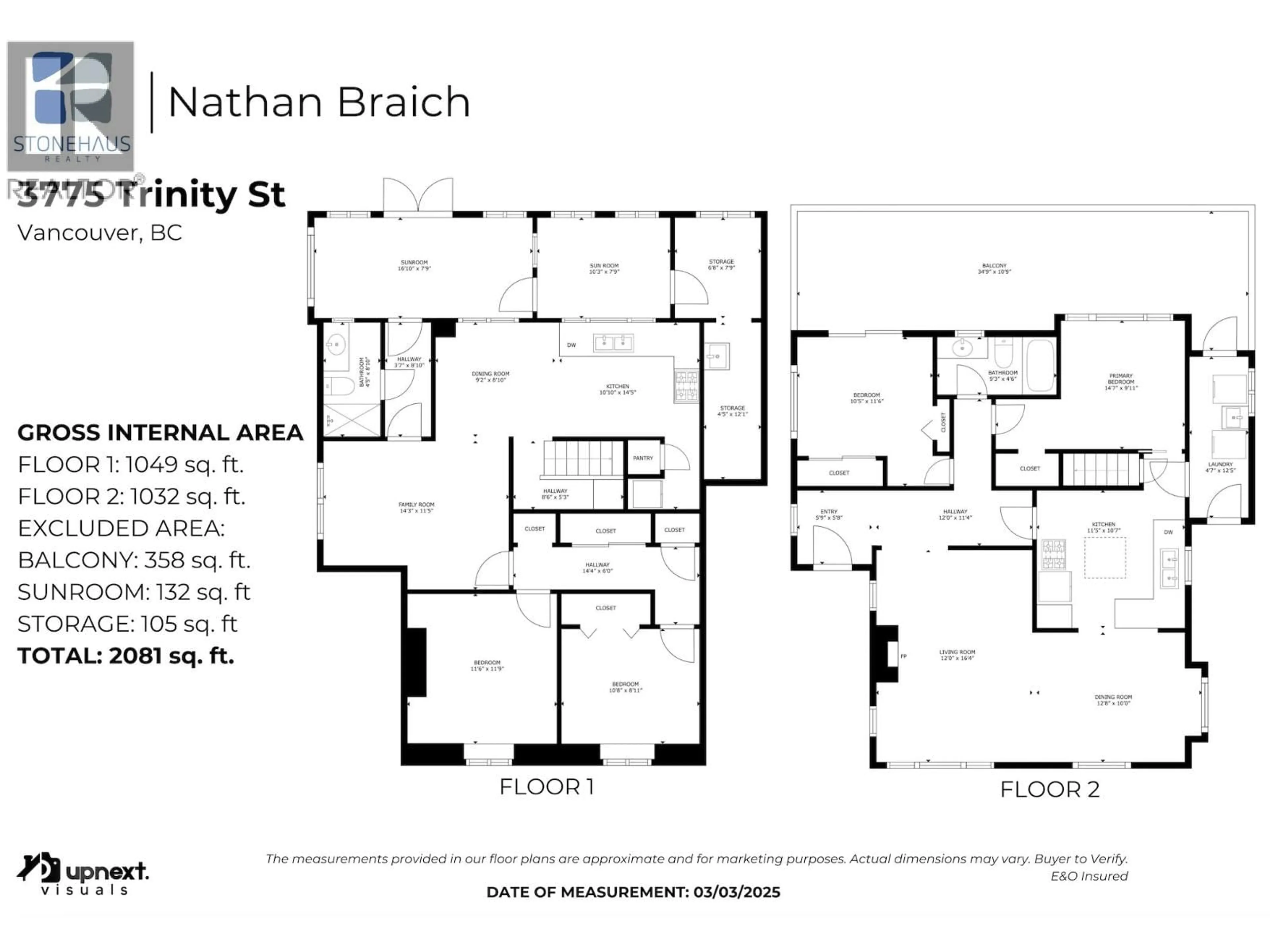 Floor plan for 3775 TRINITY STREET, Burnaby British Columbia V5C1N1