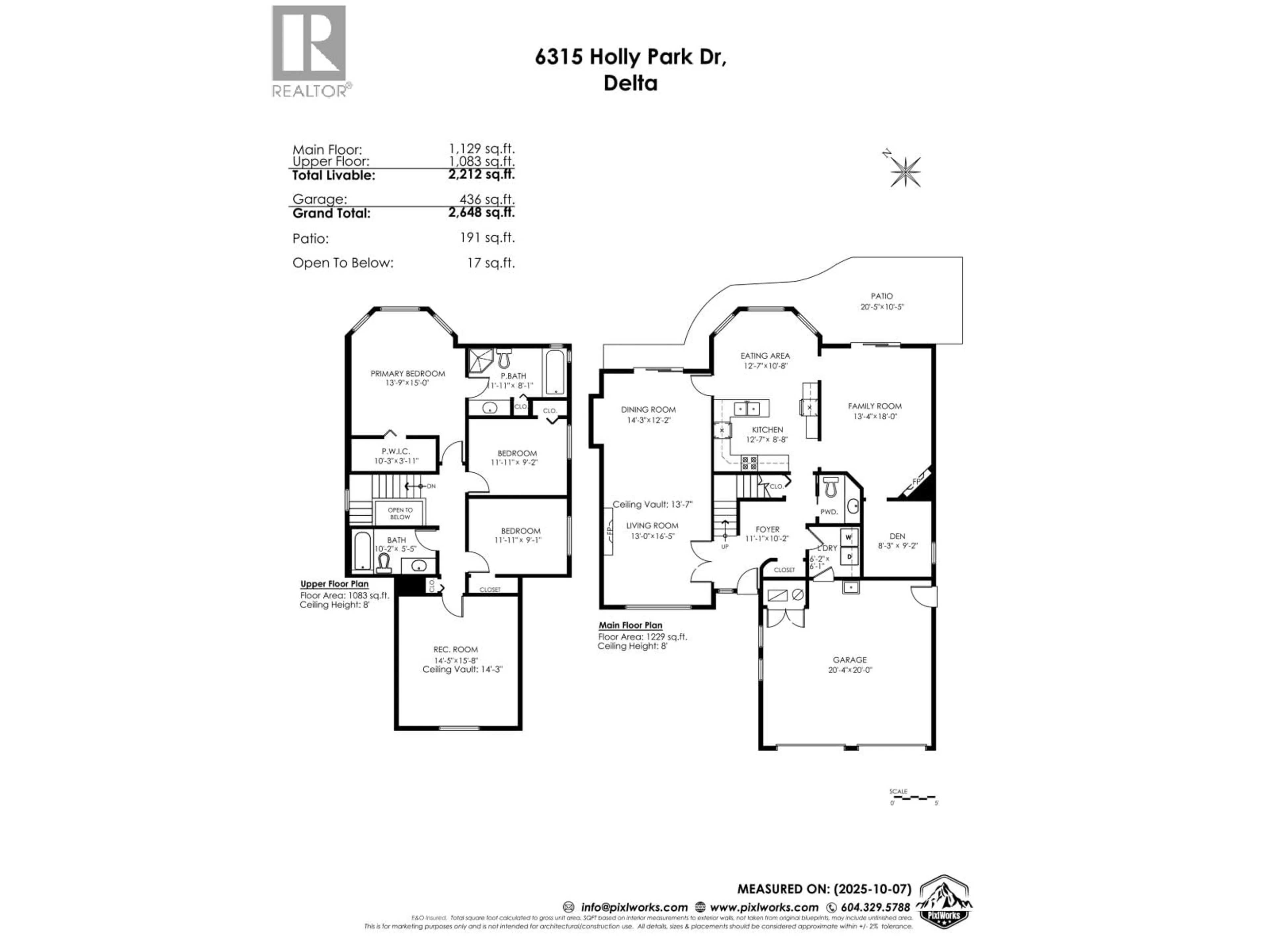 Floor plan for 6315 HOLLY PARK DRIVE, Delta British Columbia V4K4T3