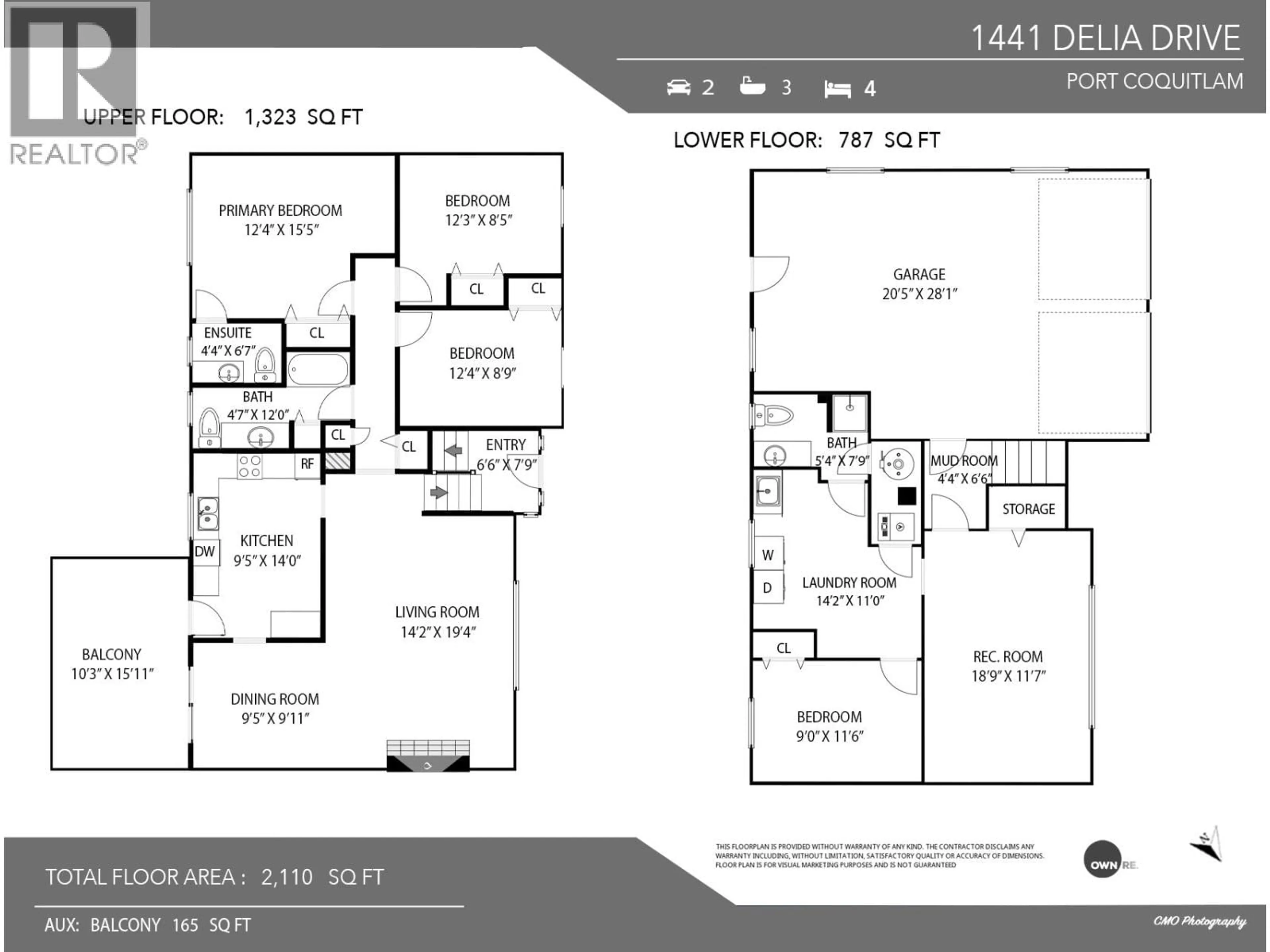 Floor plan for 1441 DELIA DRIVE, Port Coquitlam British Columbia V3C2V9