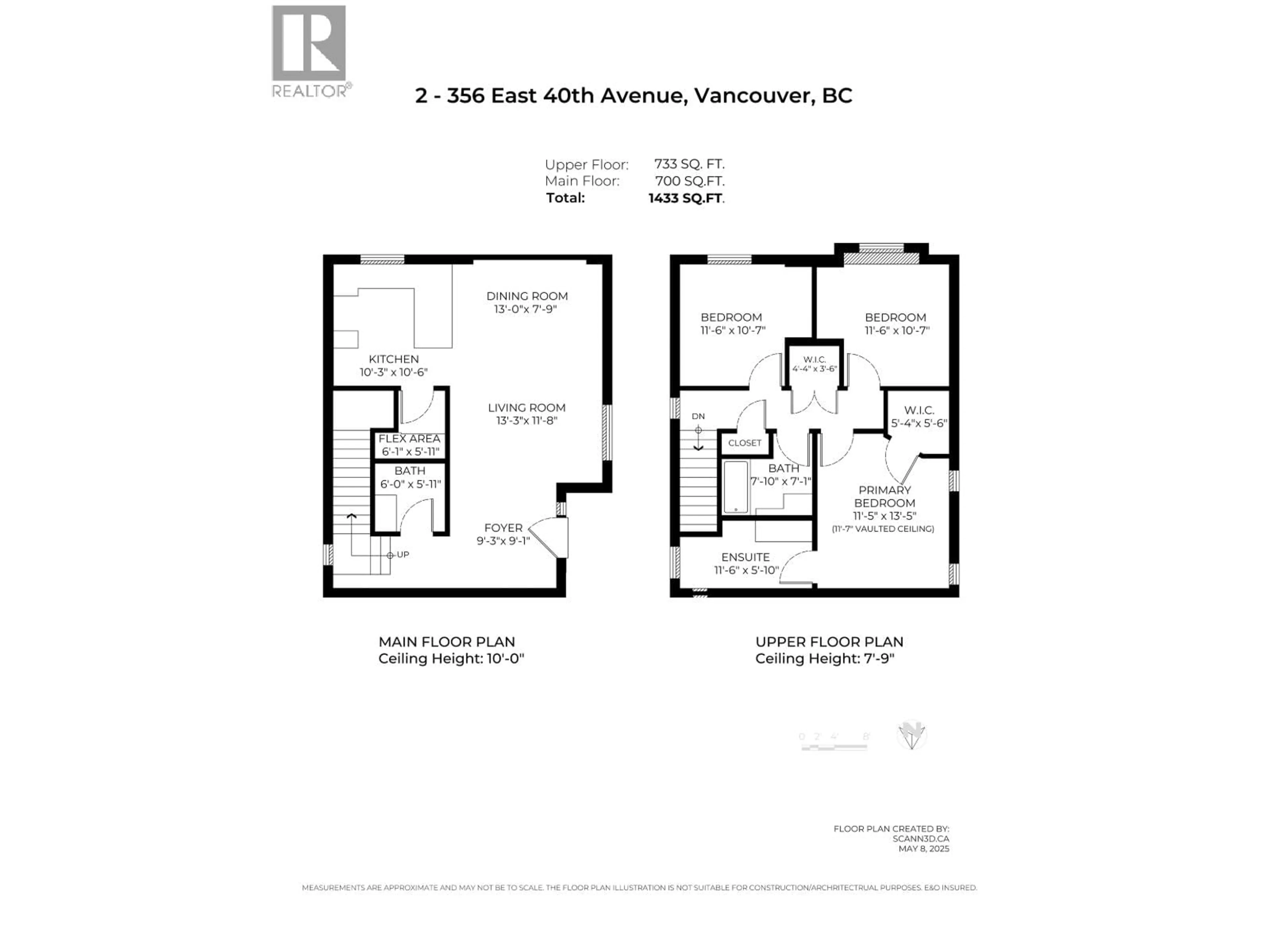 Floor plan for 2 - 356 40TH AVENUE, Vancouver British Columbia V5W1L9