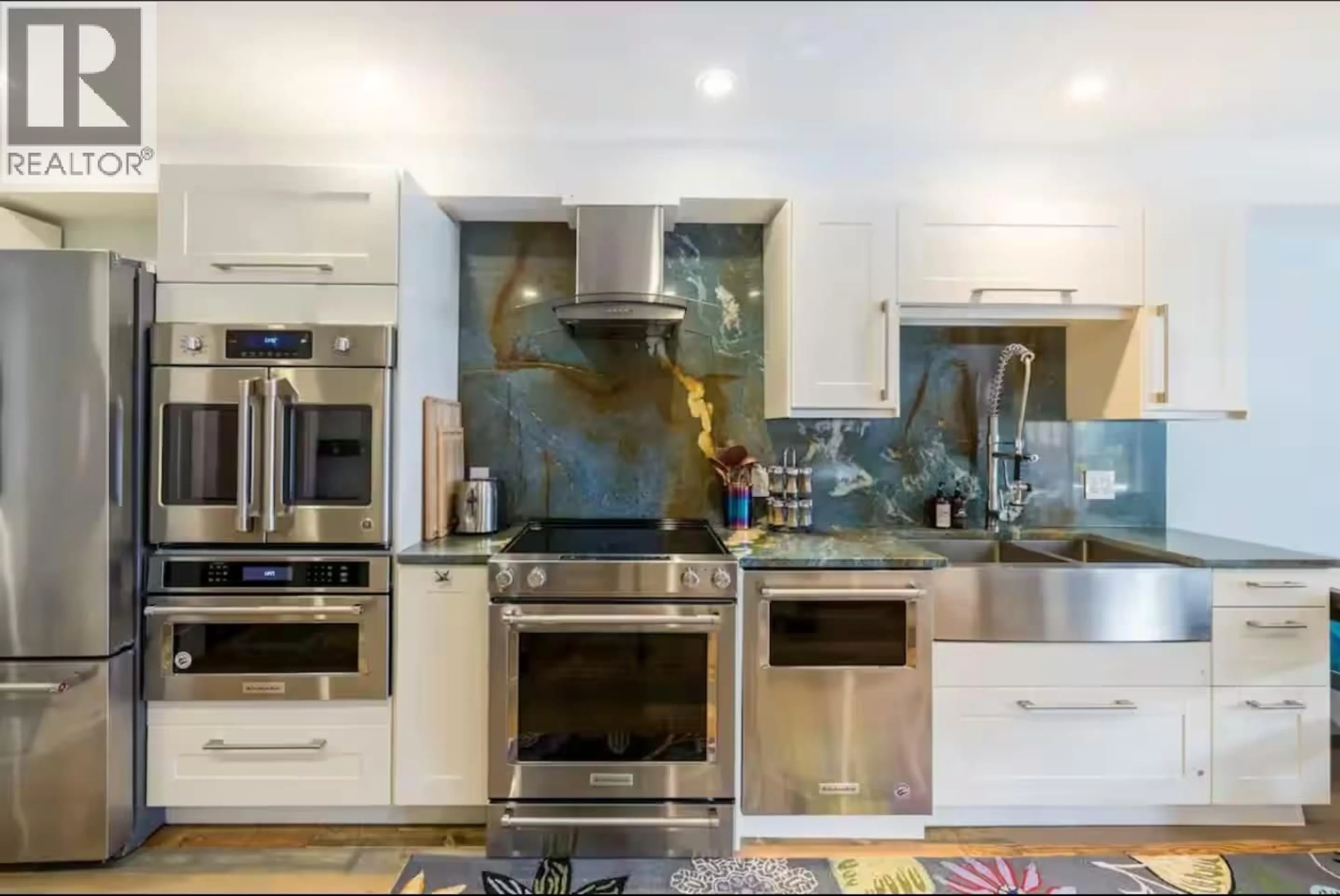 Contemporary kitchen, ceramic/tile floor for 104 - 2050 LAKE PLACID ROAD, Whistler British Columbia V0N1B2