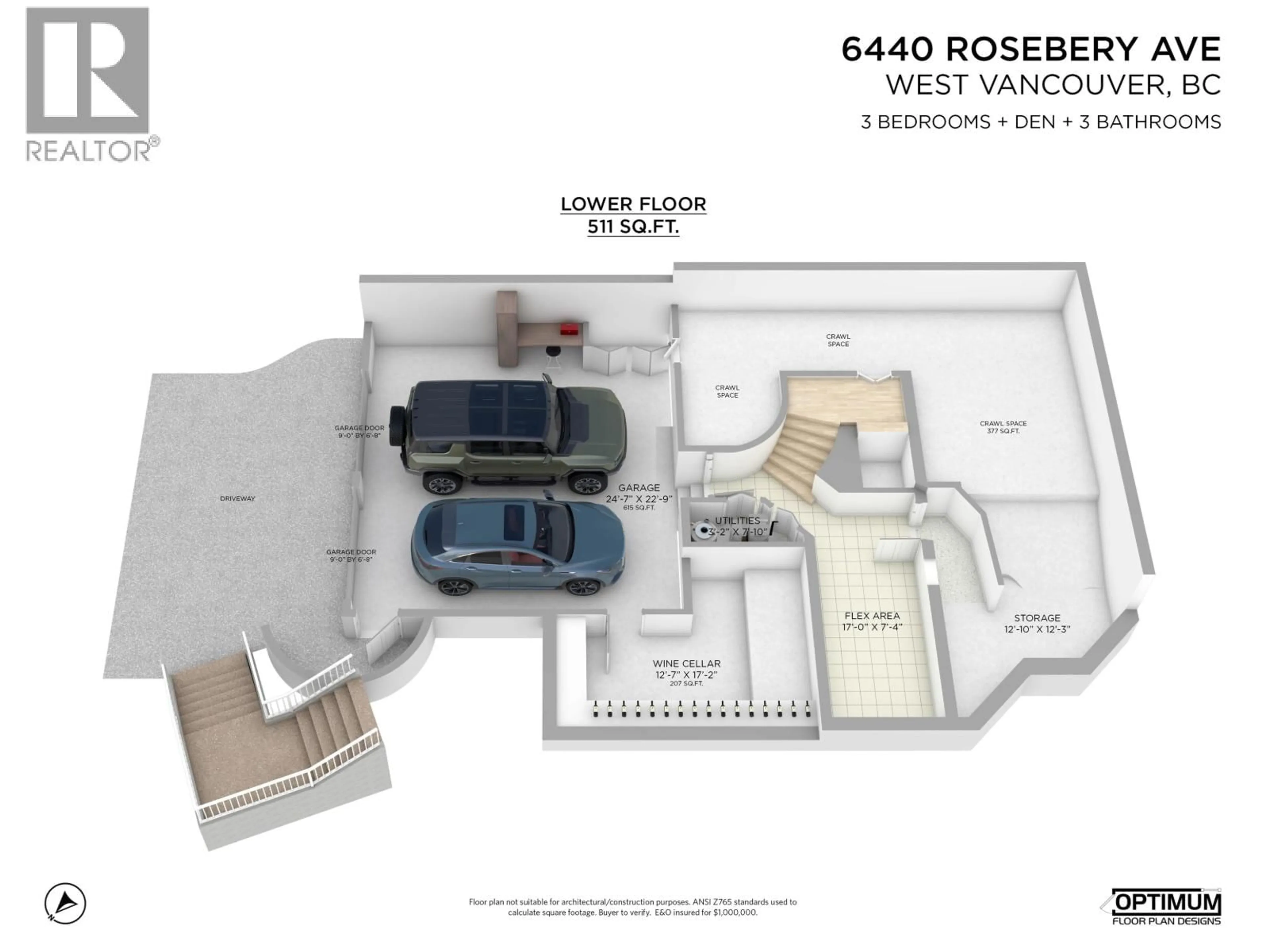 Floor plan for 6440 ROSEBERY AVENUE, West Vancouver British Columbia V7W2C6