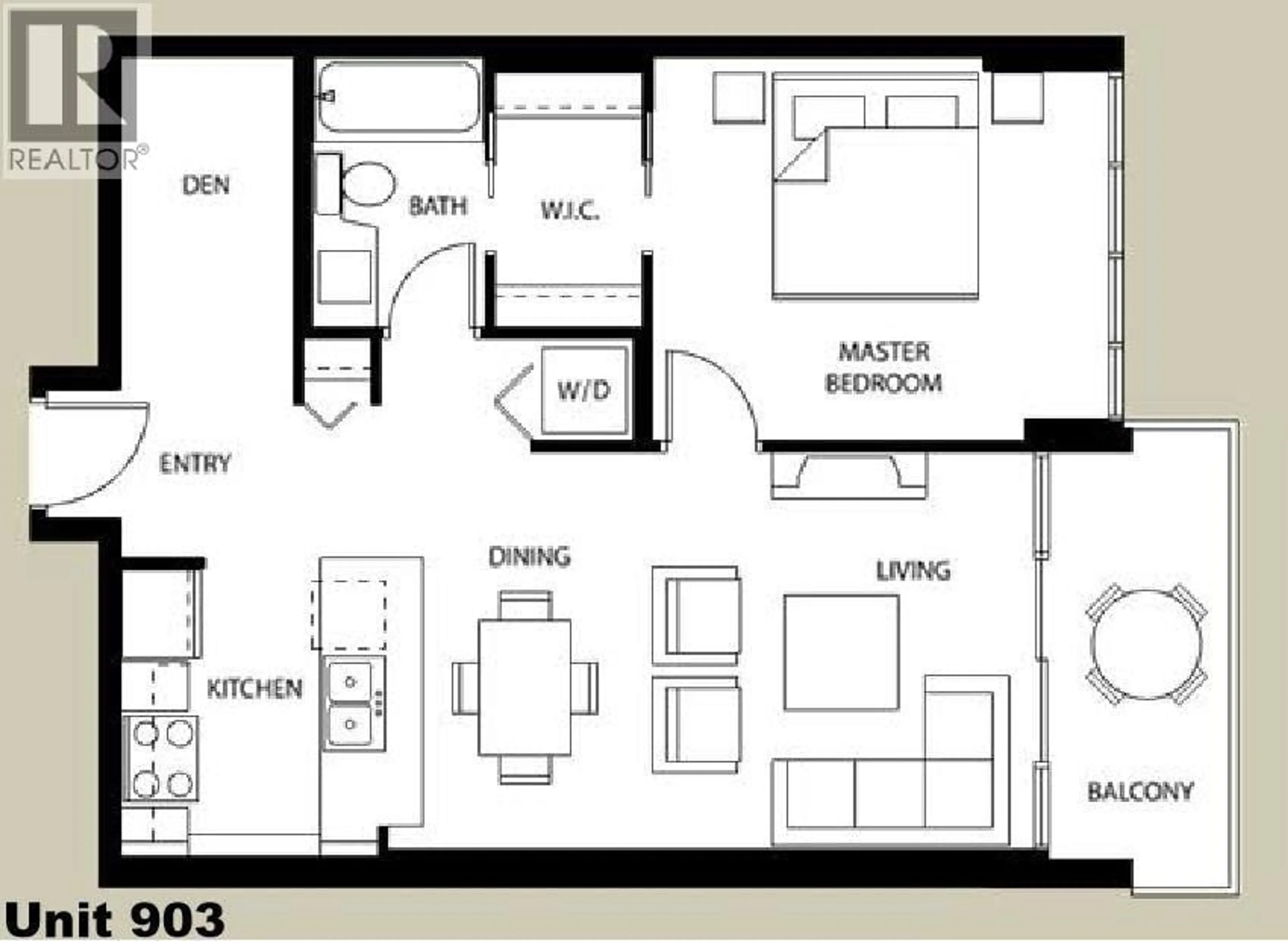 Floor plan for 903 - 2959 GLEN DRIVE, Coquitlam British Columbia V3B0B8