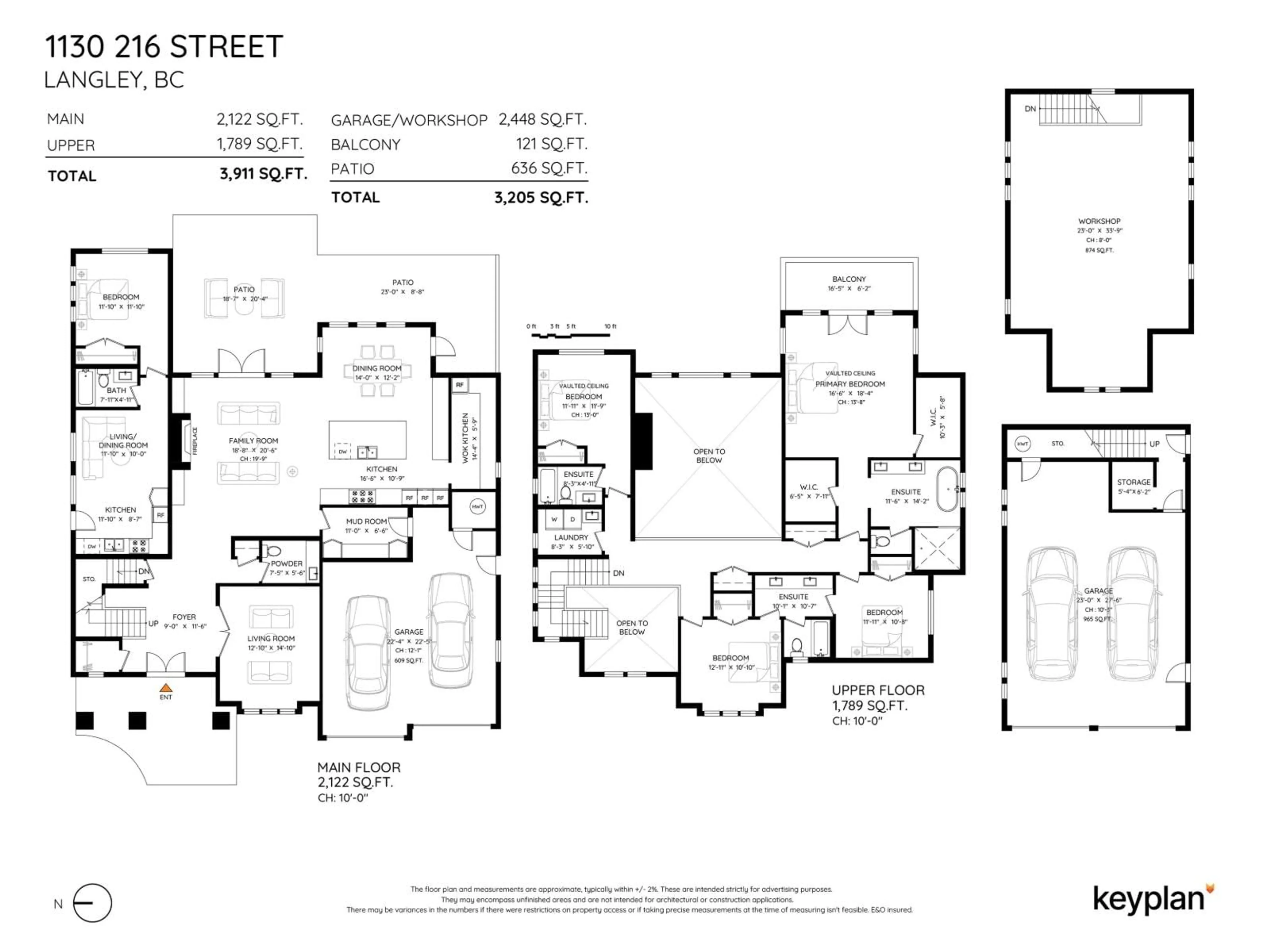 Floor plan for 1130 216, Langley British Columbia V2Z1R3