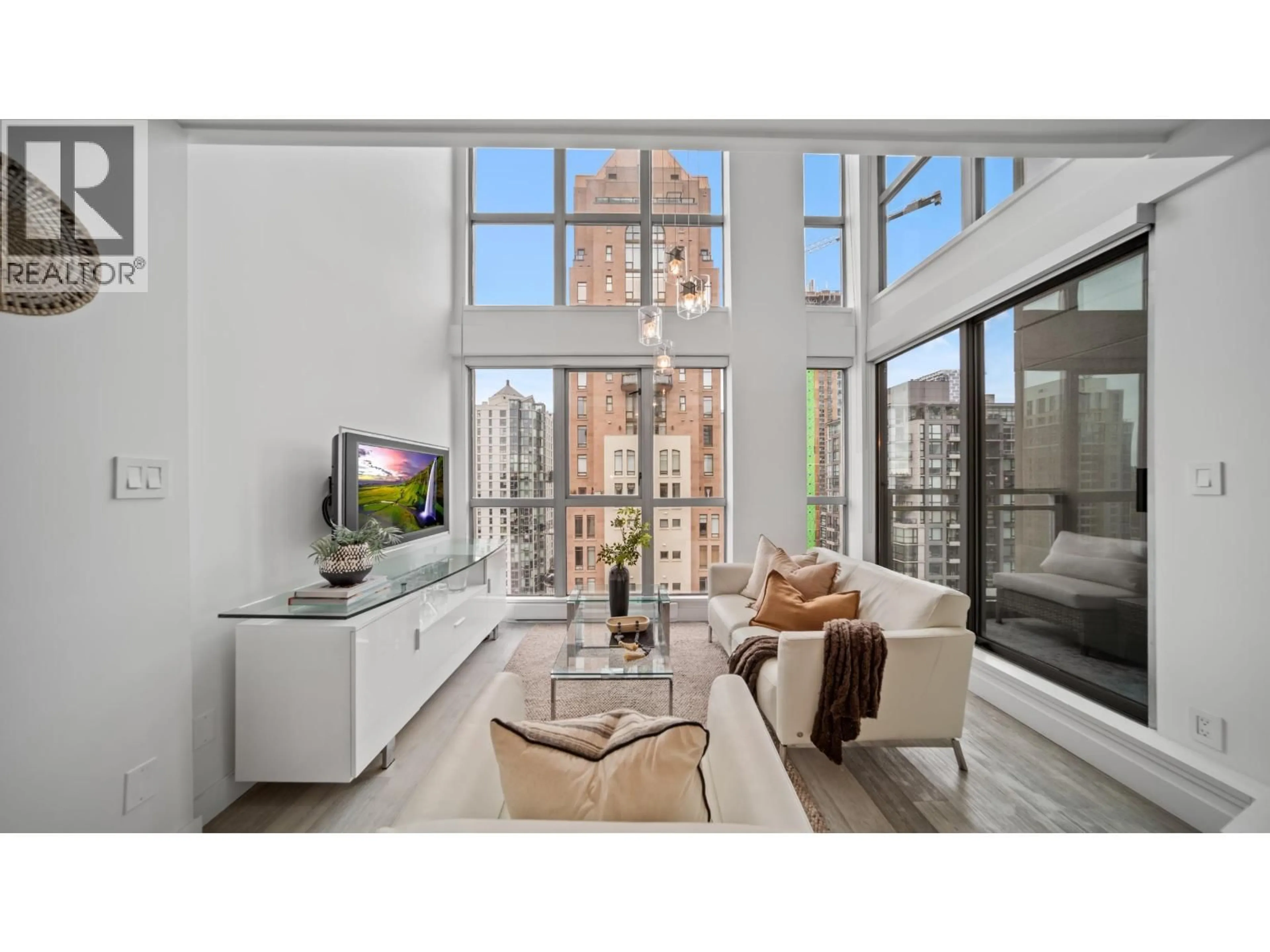 Living room with furniture, unknown for 1802 - 1238 RICHARDS STREET, Vancouver British Columbia V6B6M6