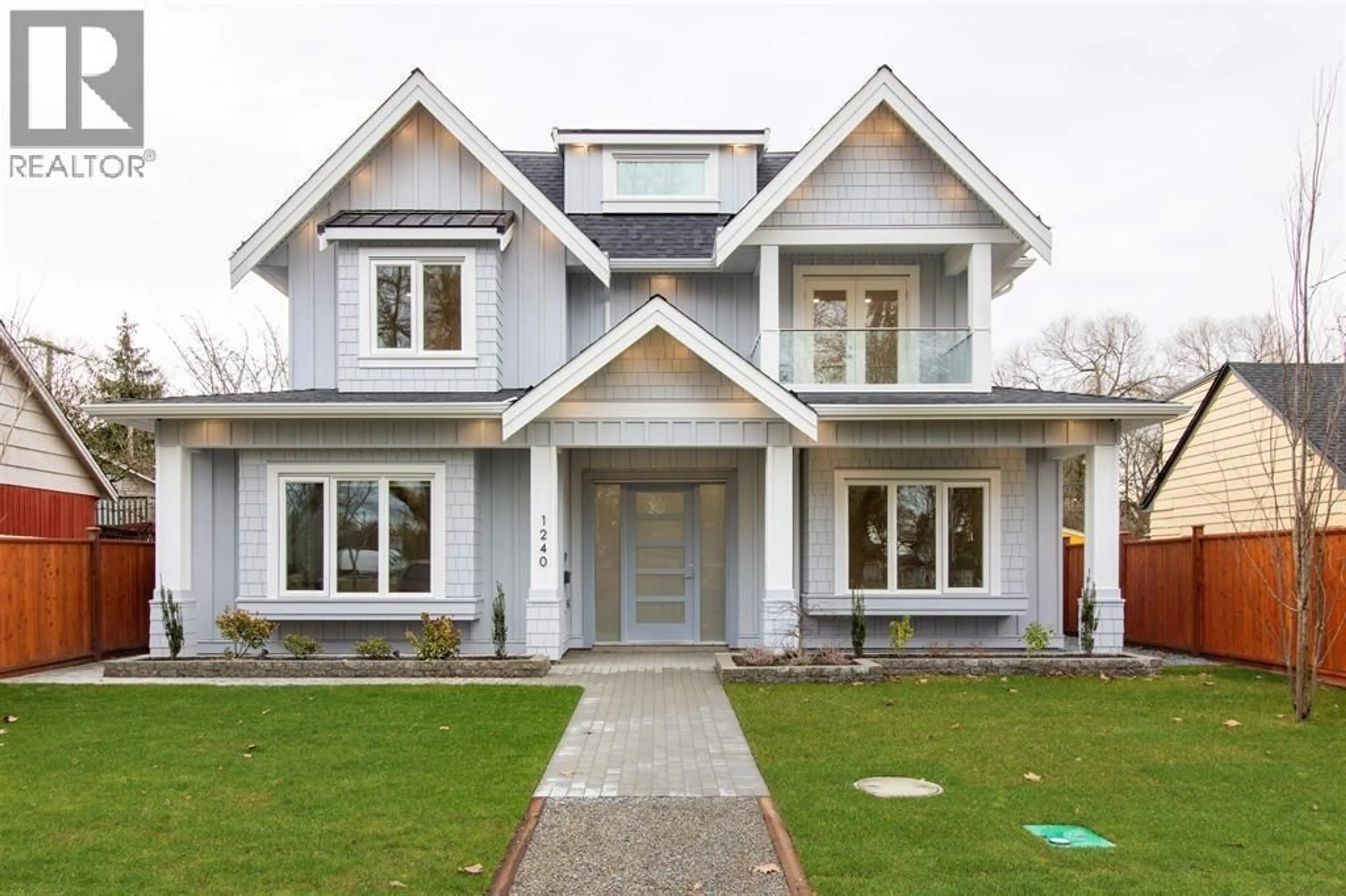 Home with brick exterior material, street for 1240 LANCASTER CRESCENT, Richmond British Columbia V7B1C5