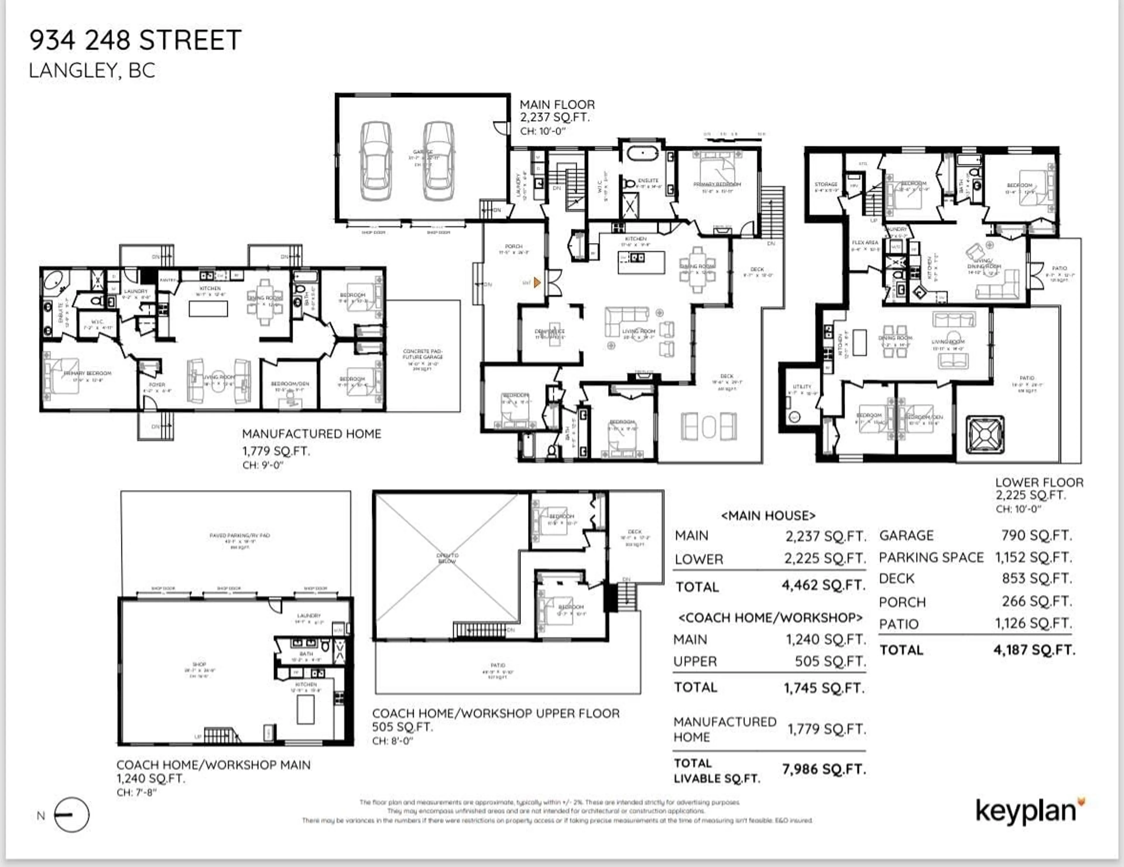 Floor plan for 934 248, Langley British Columbia V4W2G1
