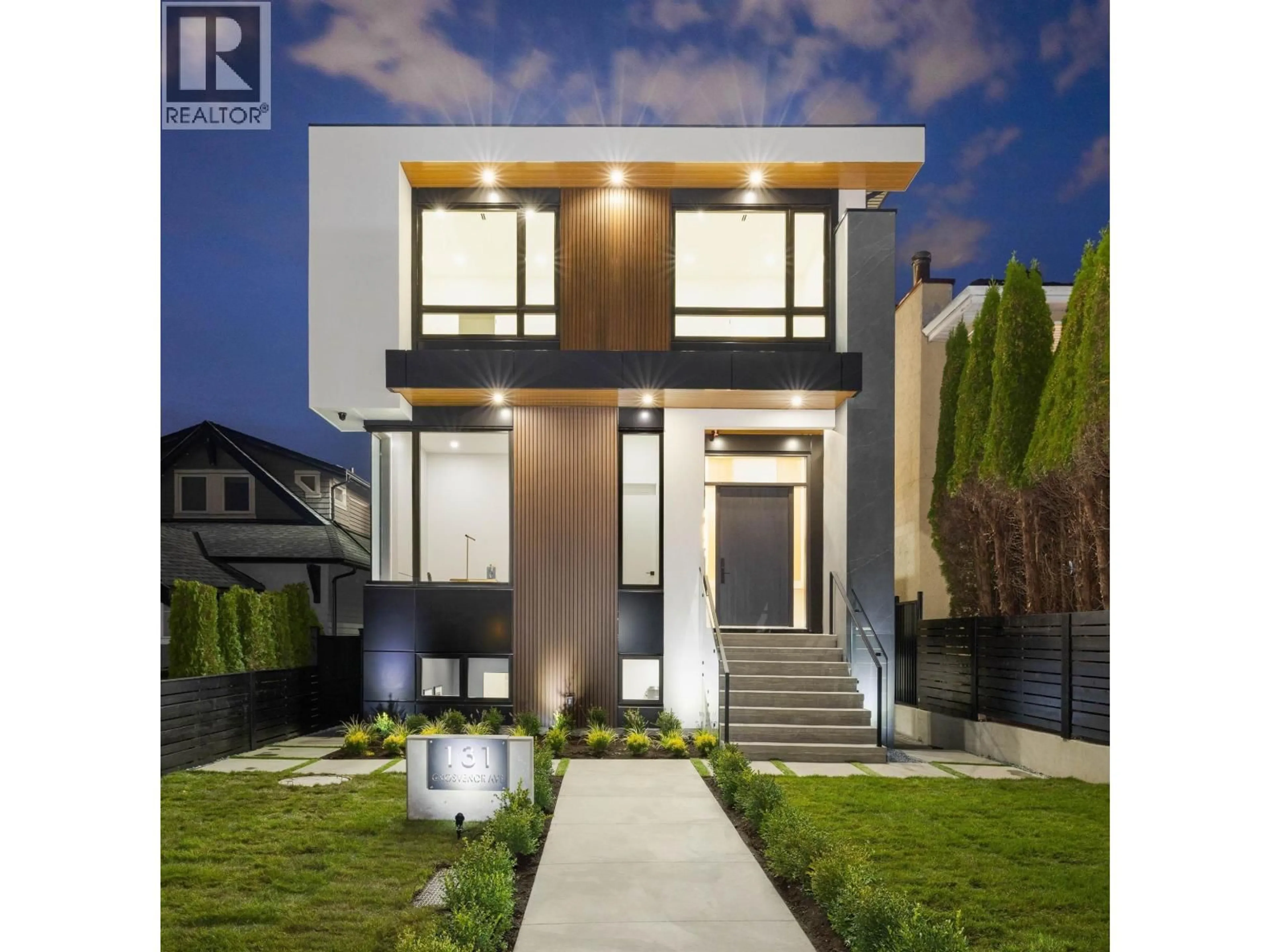 Home with brick exterior material, street for 131 GROSVENOR AVENUE, Burnaby British Columbia V5B3N7