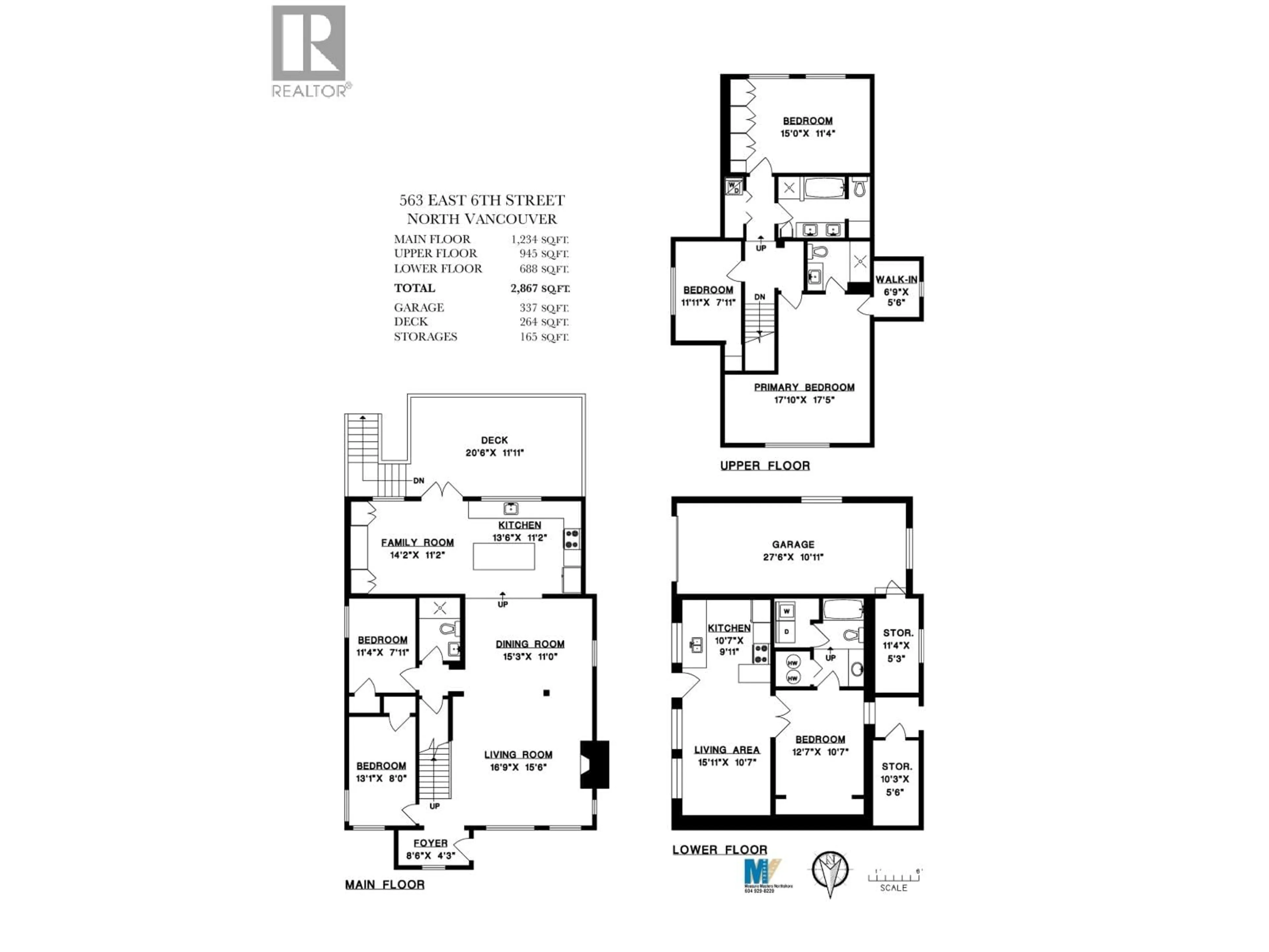 Floor plan for 563 6TH STREET, North Vancouver British Columbia V7L1R2