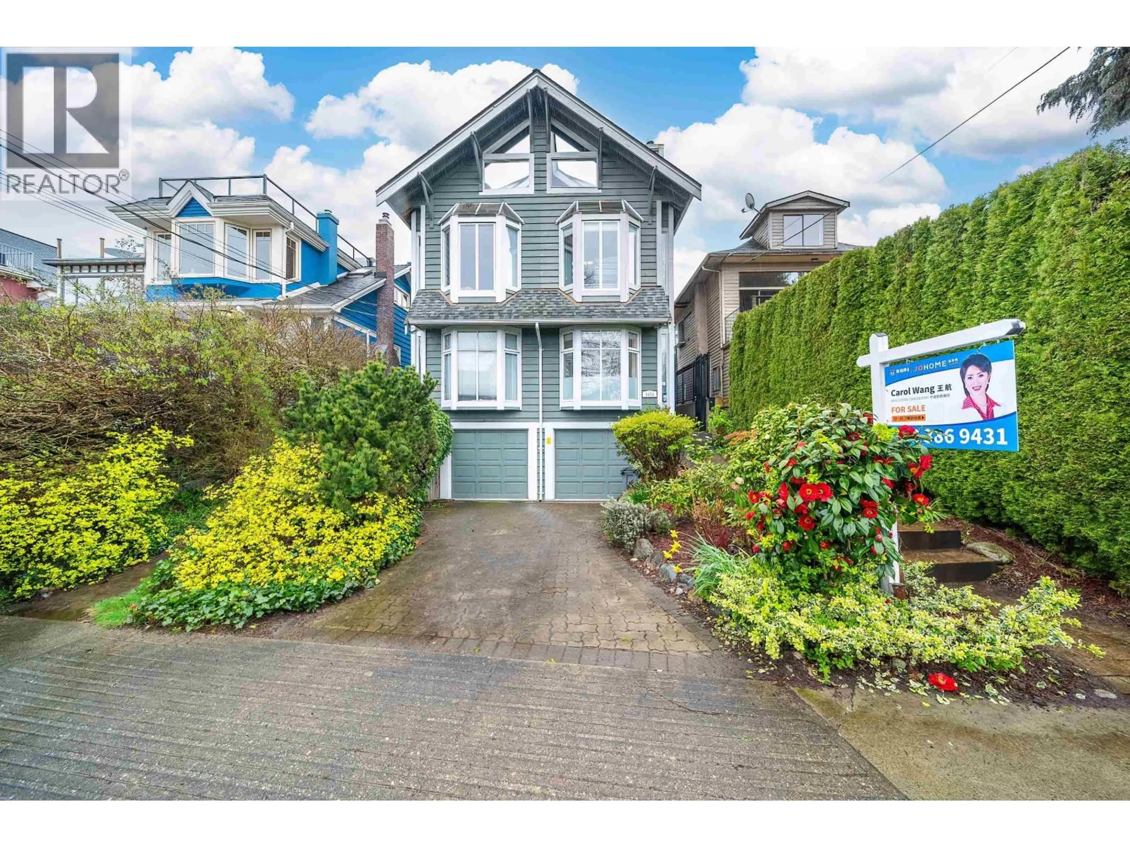 A pic from outside/outdoor area/front of a property/back of a property/a pic from drone, street for 3458 POINT GREY ROAD, Vancouver British Columbia V6R1A5